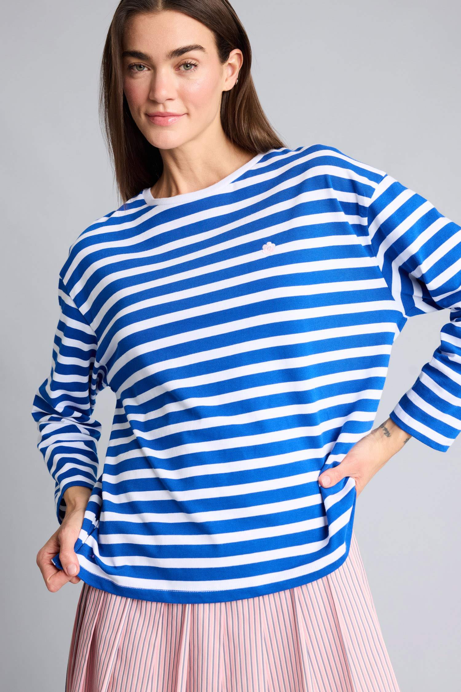 Beyaz Kadın Afra x Defacto Oversıze Baskılı Sweatshirt 3440808