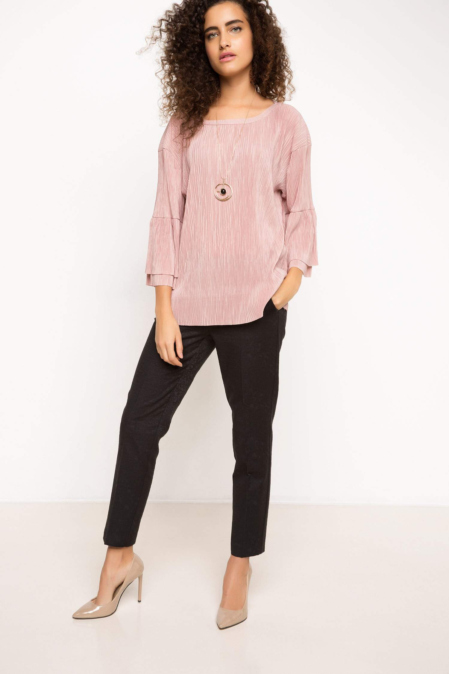 Defacto Kolları Fırfırlı Bluz. 2