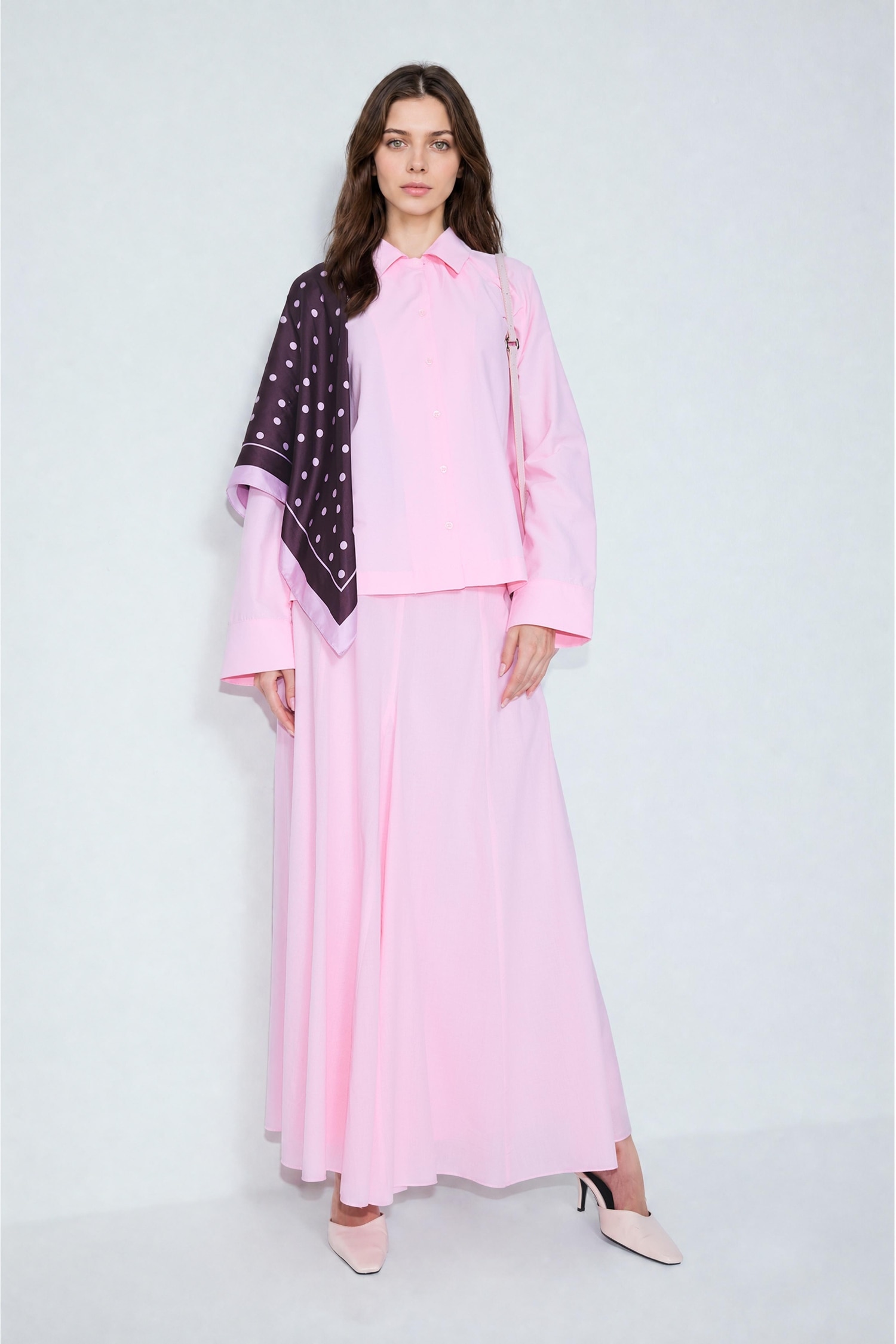 DeFacto Regular Fit Uzun Kollu Poplin Tunik görsel 2