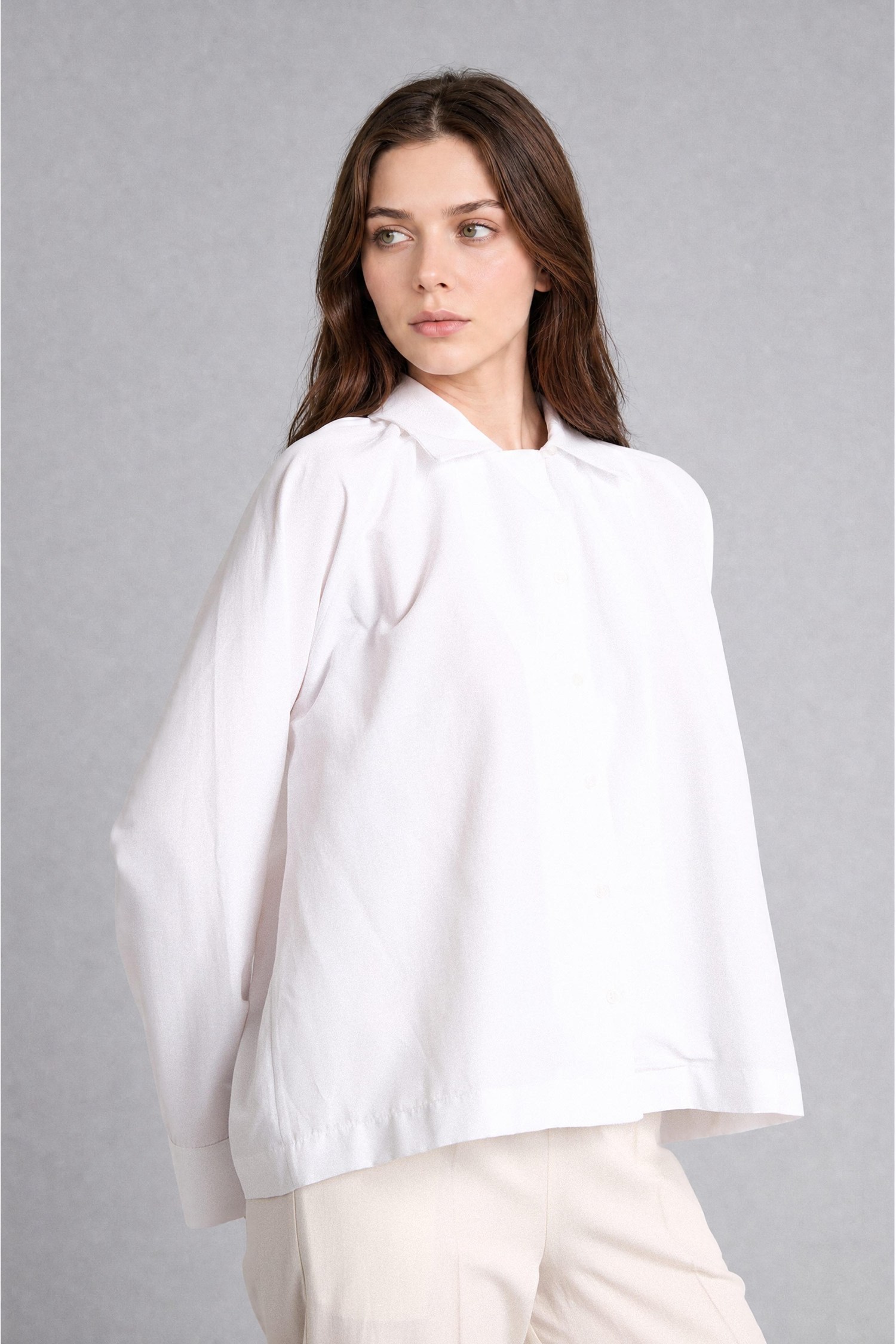DeFacto Regular Fit Uzun Kollu Poplin Tunik görsel 5