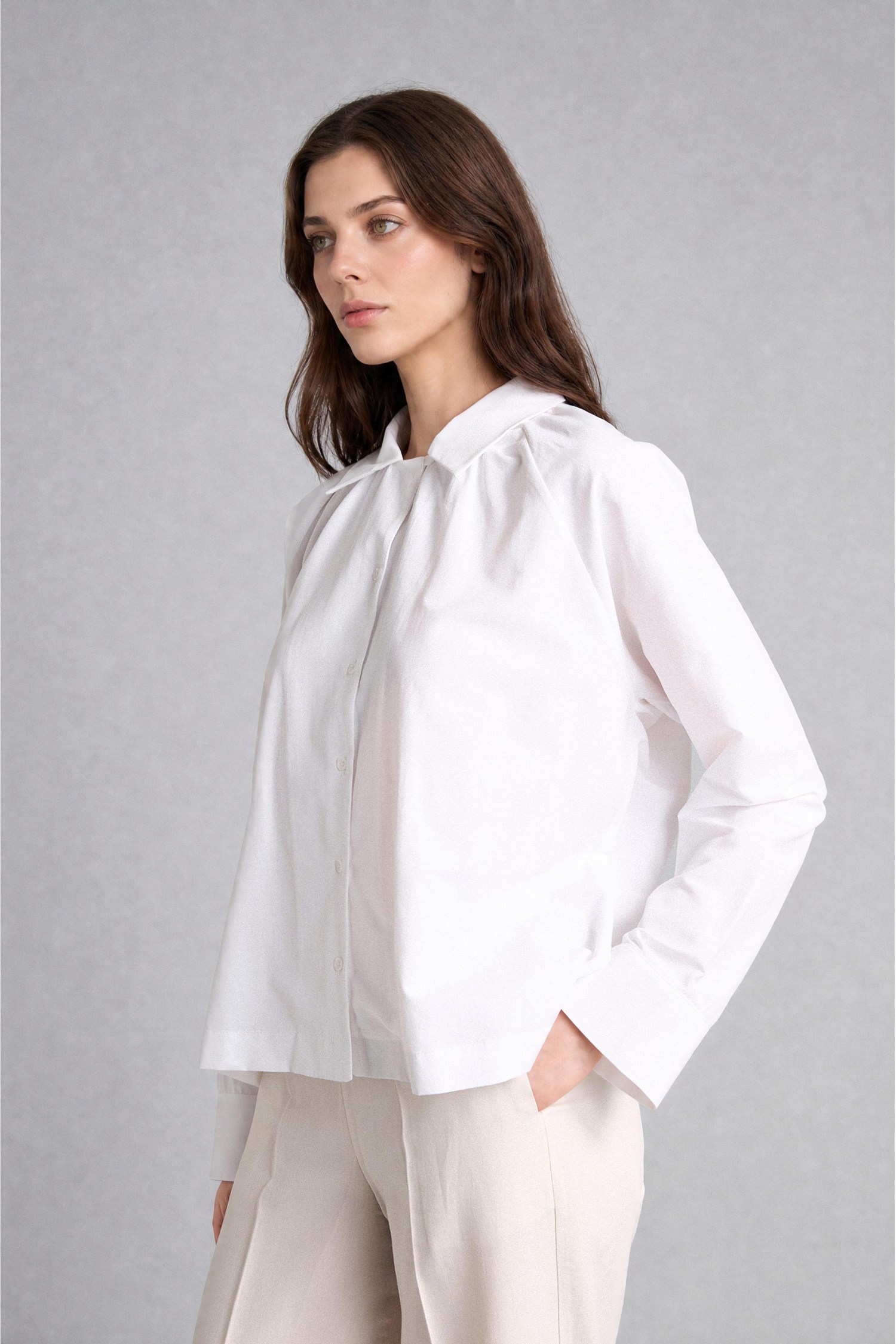 DeFacto Regular Fit Uzun Kollu Poplin Tunik görsel 6