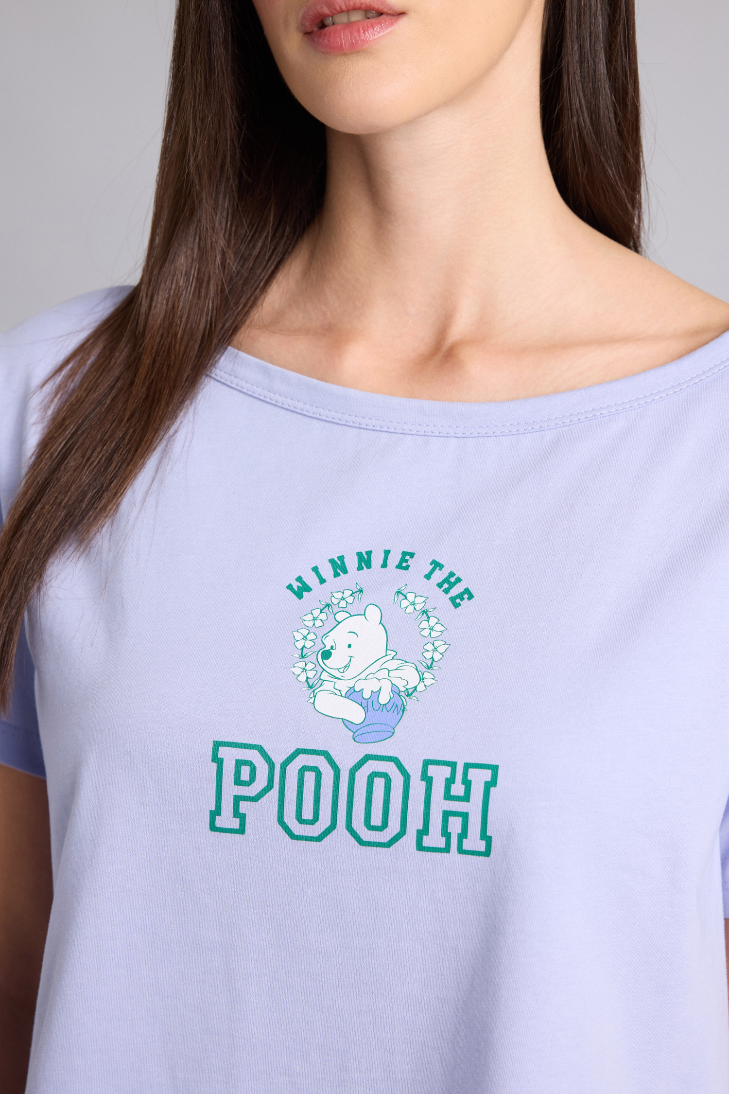 DeFacto %100 Pamuk Dısney Wınnıe The Pooh Regular Fıt Kısa Kollu Pijama Takımı görsel 4