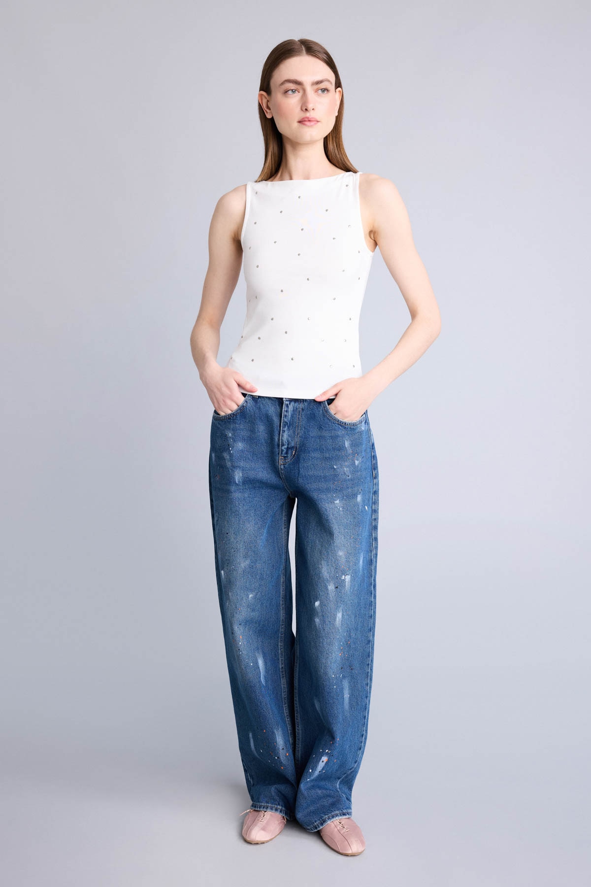 DeFacto Slim Fit Ribana Atlet görsel 2