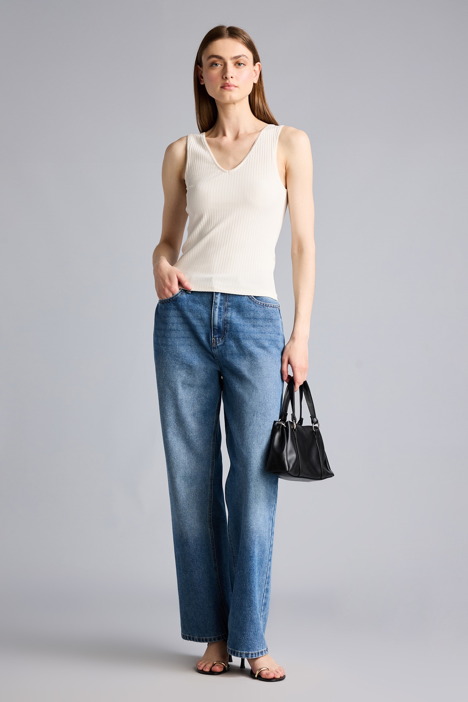 DeFacto Slim Fit Kaşkorse Atlet görsel 2