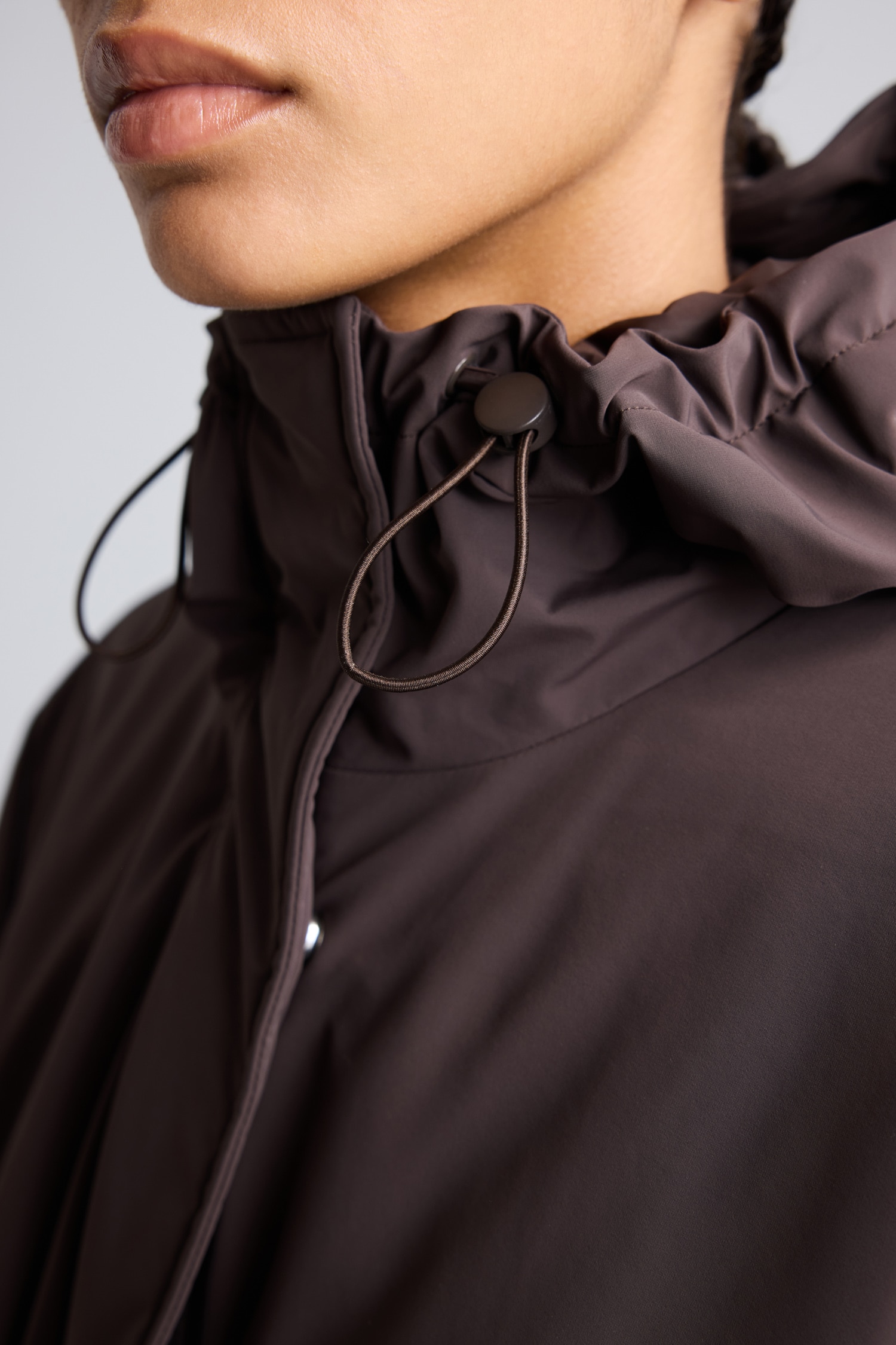DeFacto Beli Büzgülü Regular Fit Parka görsel 4