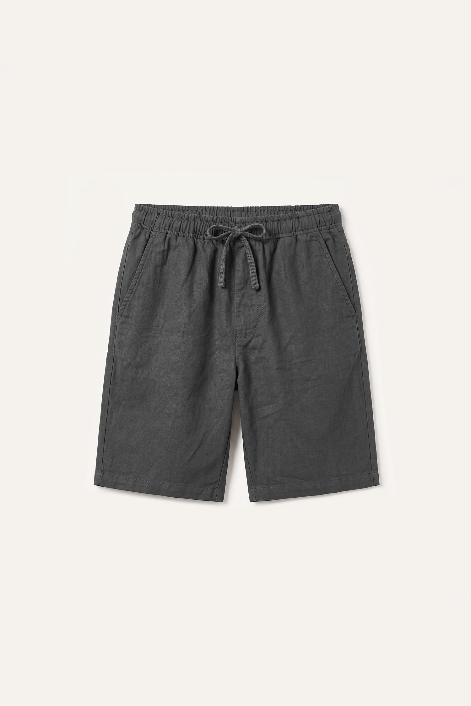 DeFacto Relaxed Fit Elastik Bel Bermuda Şort görsel 5