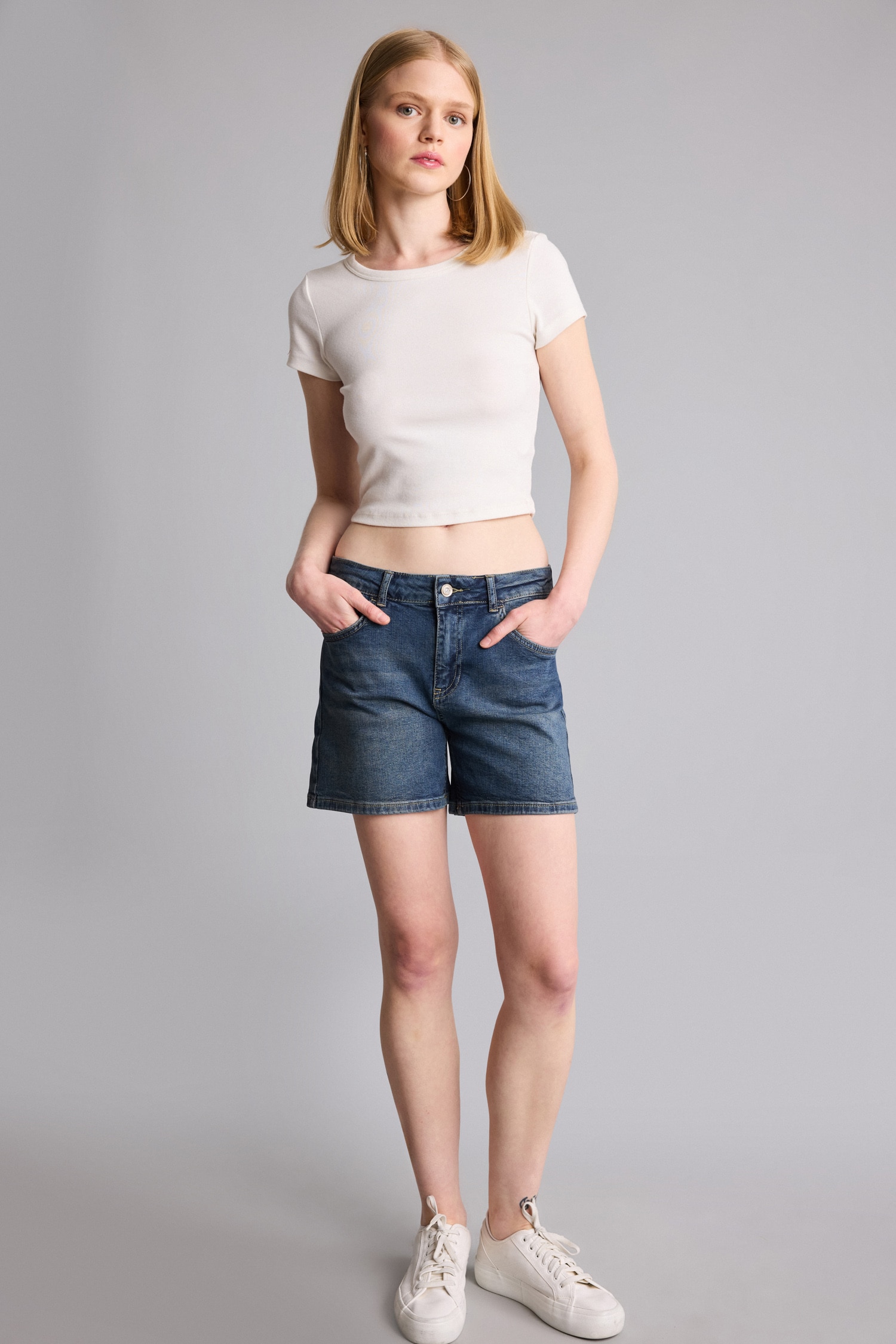 DeFacto Slim Fit Normal Bel Şort görsel 4