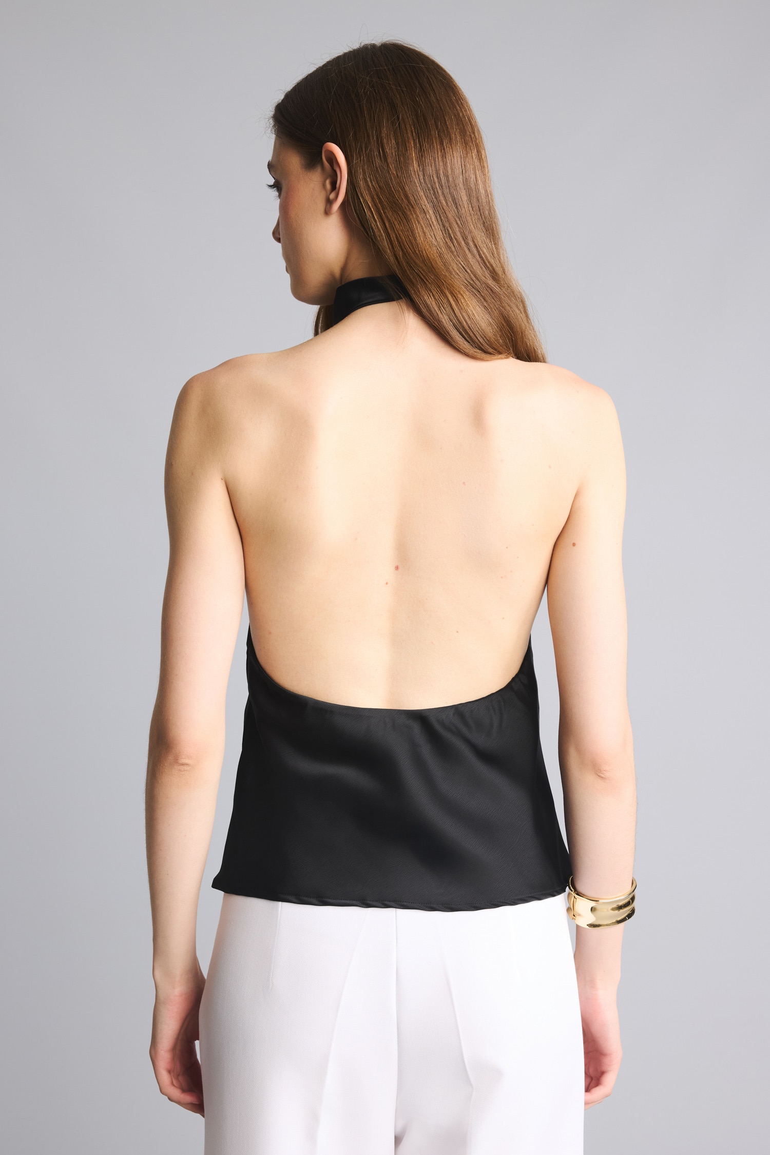 DeFacto Regular Fit Kolsuz Saten Bluz görsel 7