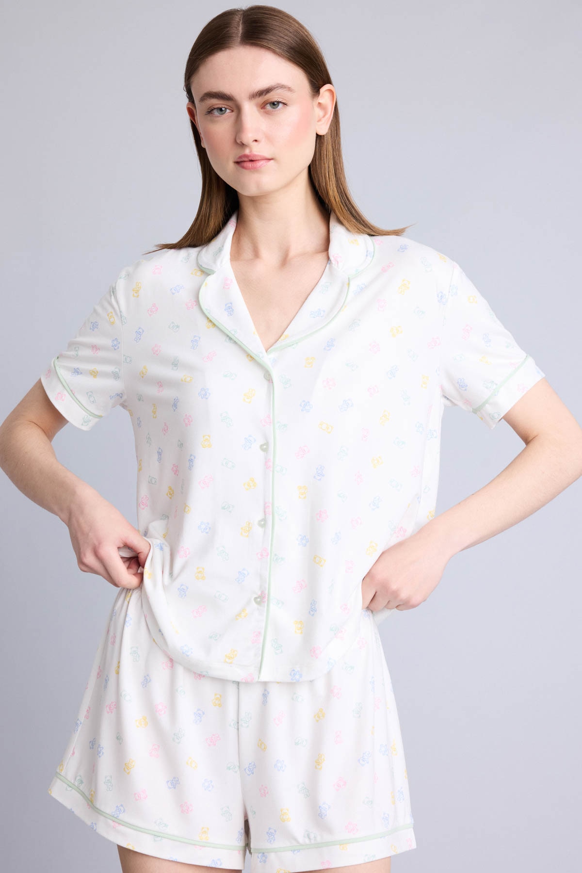 DeFacto Ultra Yumuşak Softshell Pijama Takımı görsel 3