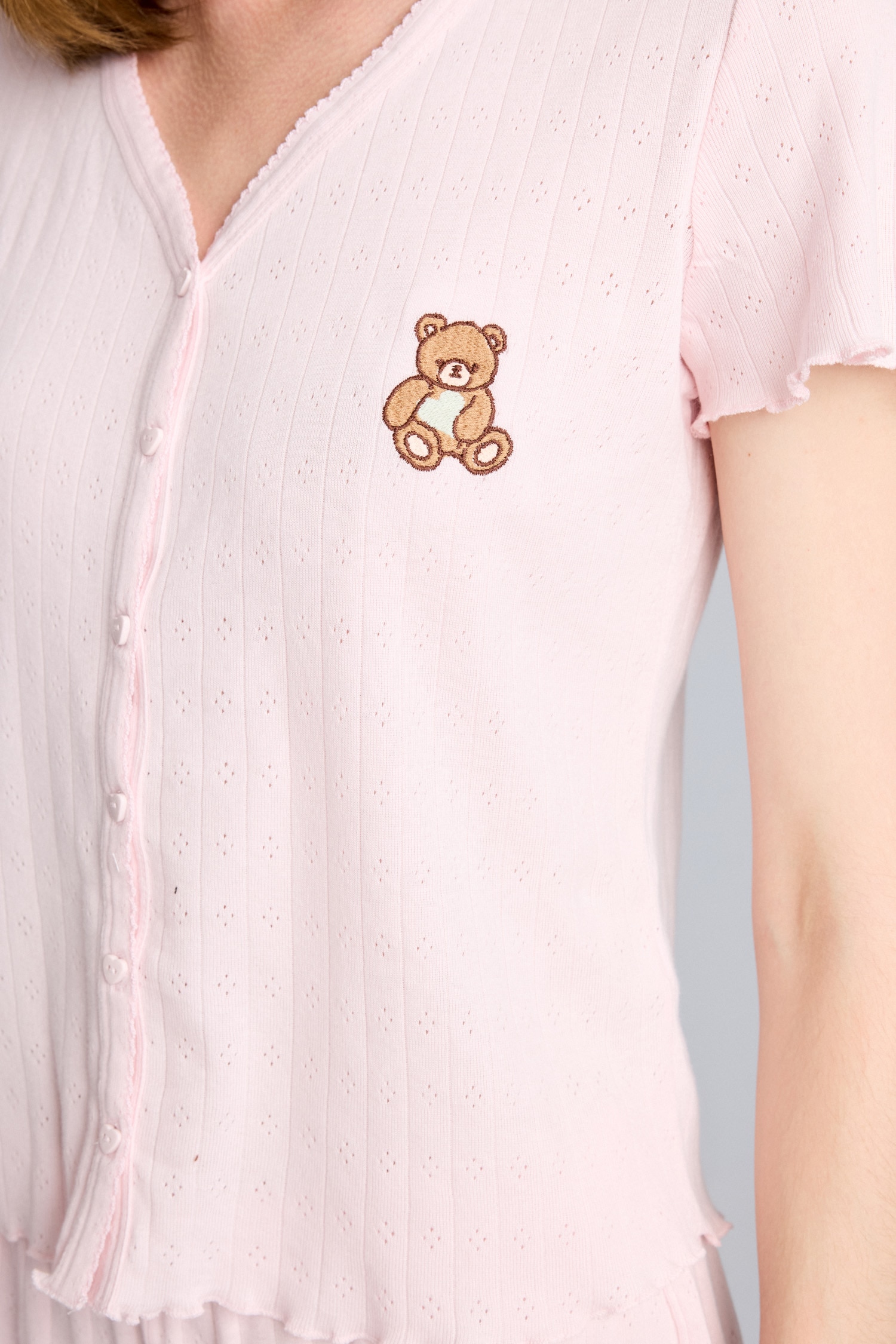 DeFacto %100 Pamuk Regular Fit Pijama Takımı görsel 5