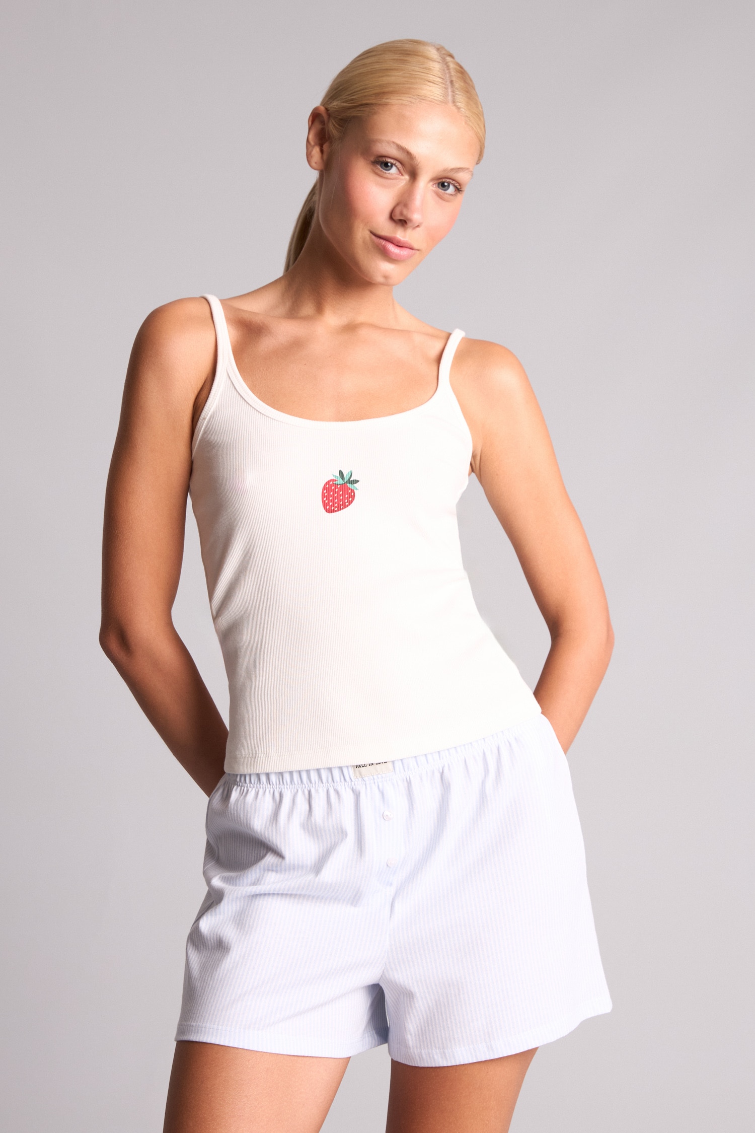 DeFacto Regular Fit Askılı Pijama Takımı görsel 2