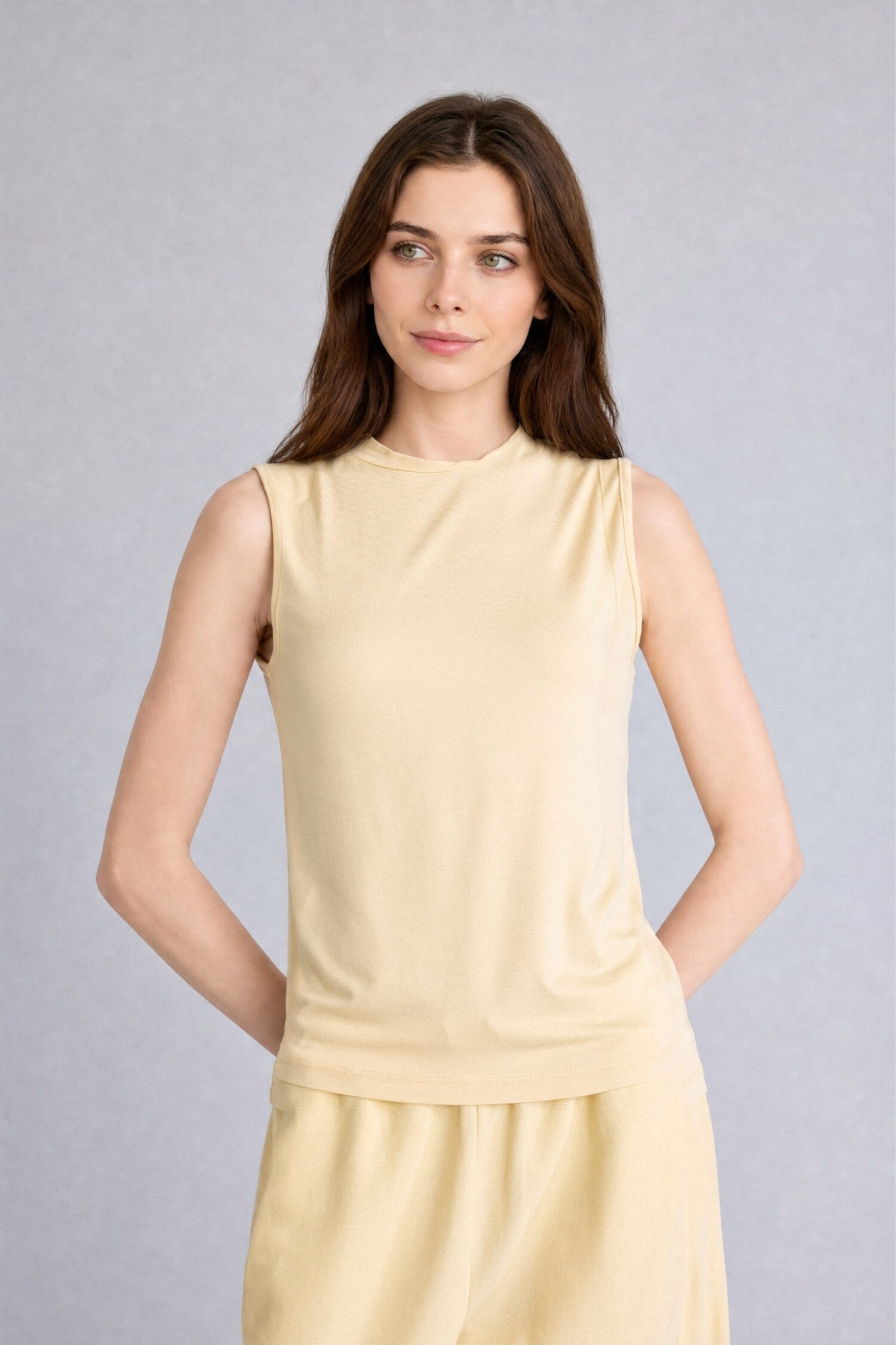 DeFacto Slim Fit Kolsuz Tunik görsel 2