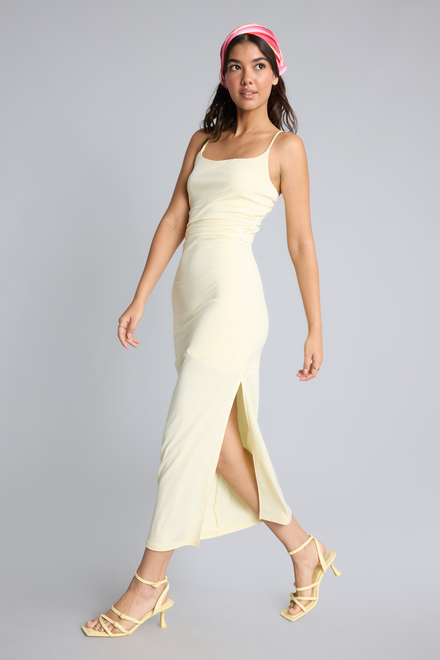 DeFacto Bodycon Askılı Midi Elbise
