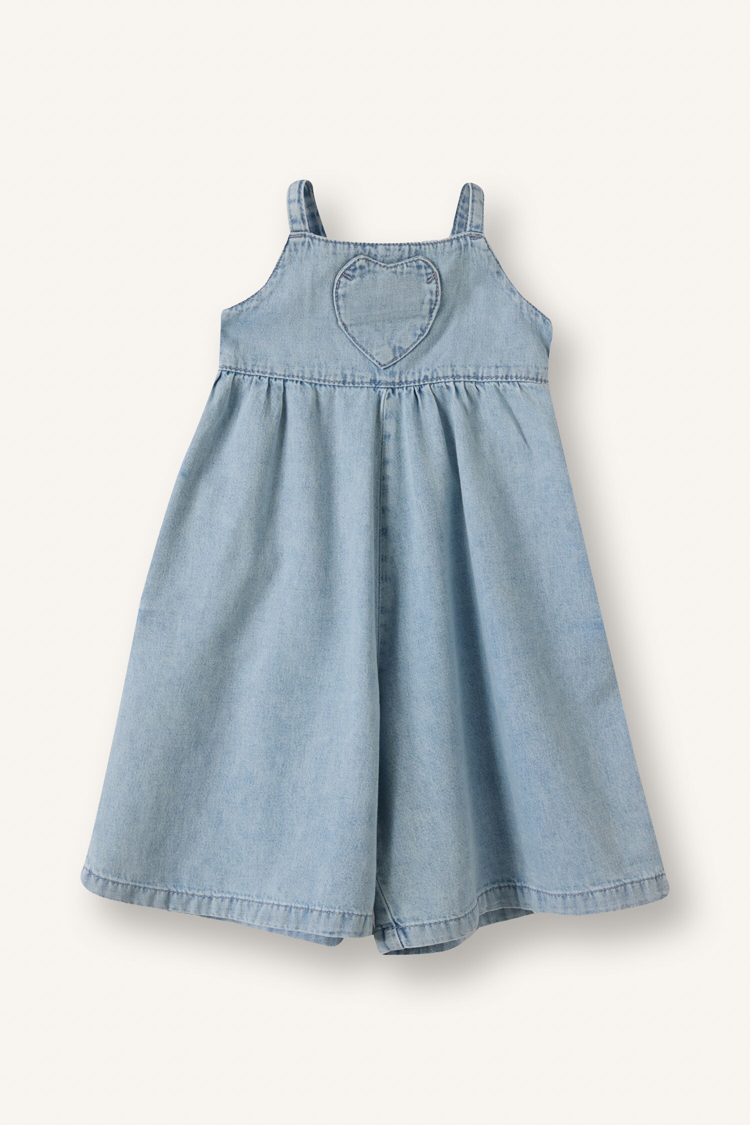 Blue Baby Girl Baby Girl Applique Denim Jumpsuit 3467463 | DeFacto