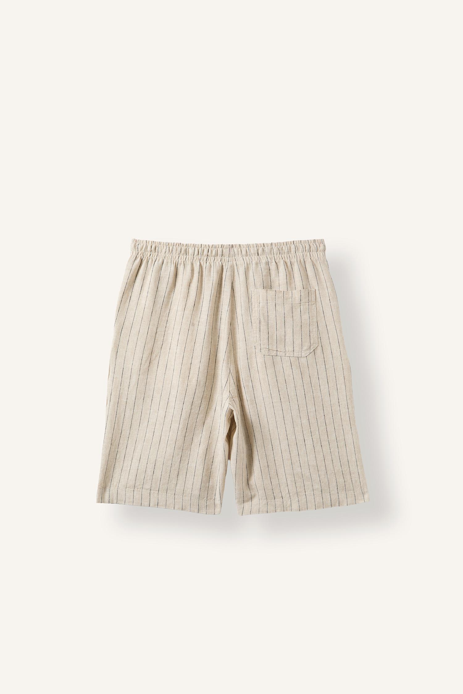 DeFacto Çizgili Relaxed Fit Bermuda Şort görsel 6