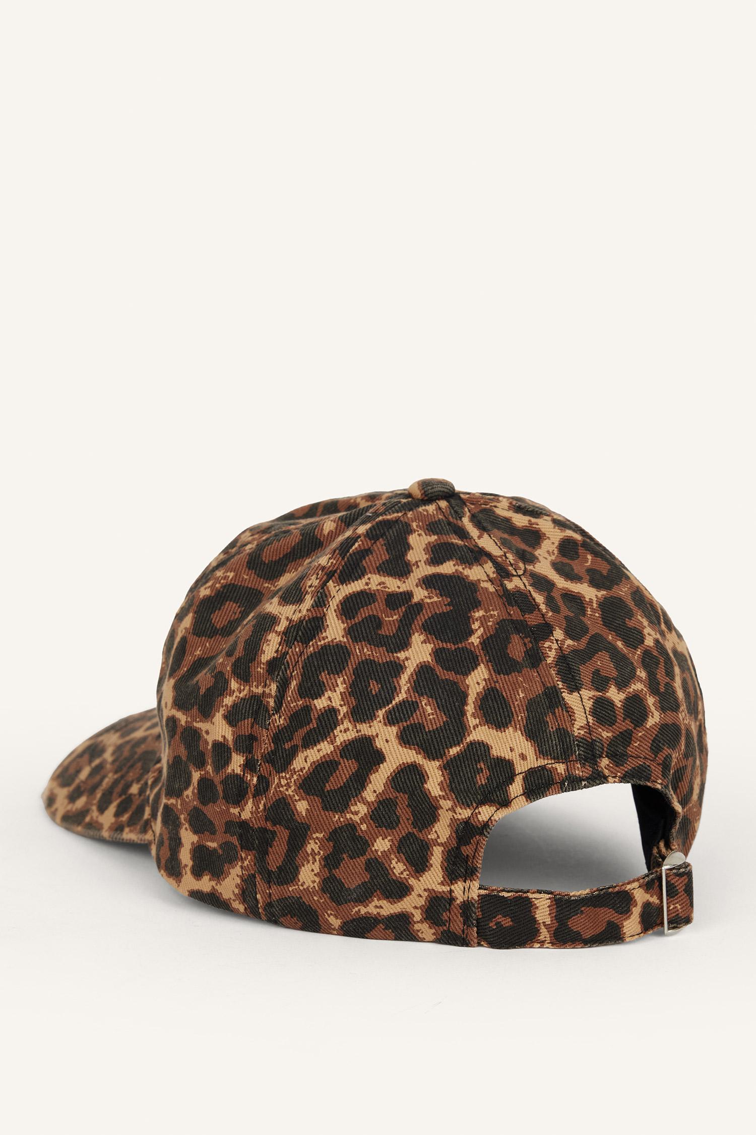 DeFacto Pamuklu Leopar Desenli Şapka görsel 5