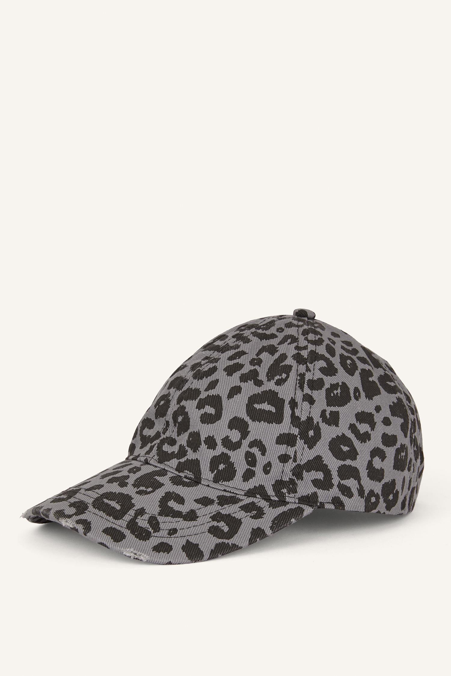 DeFacto Pamuklu Leopar Desenli Şapka görsel 2
