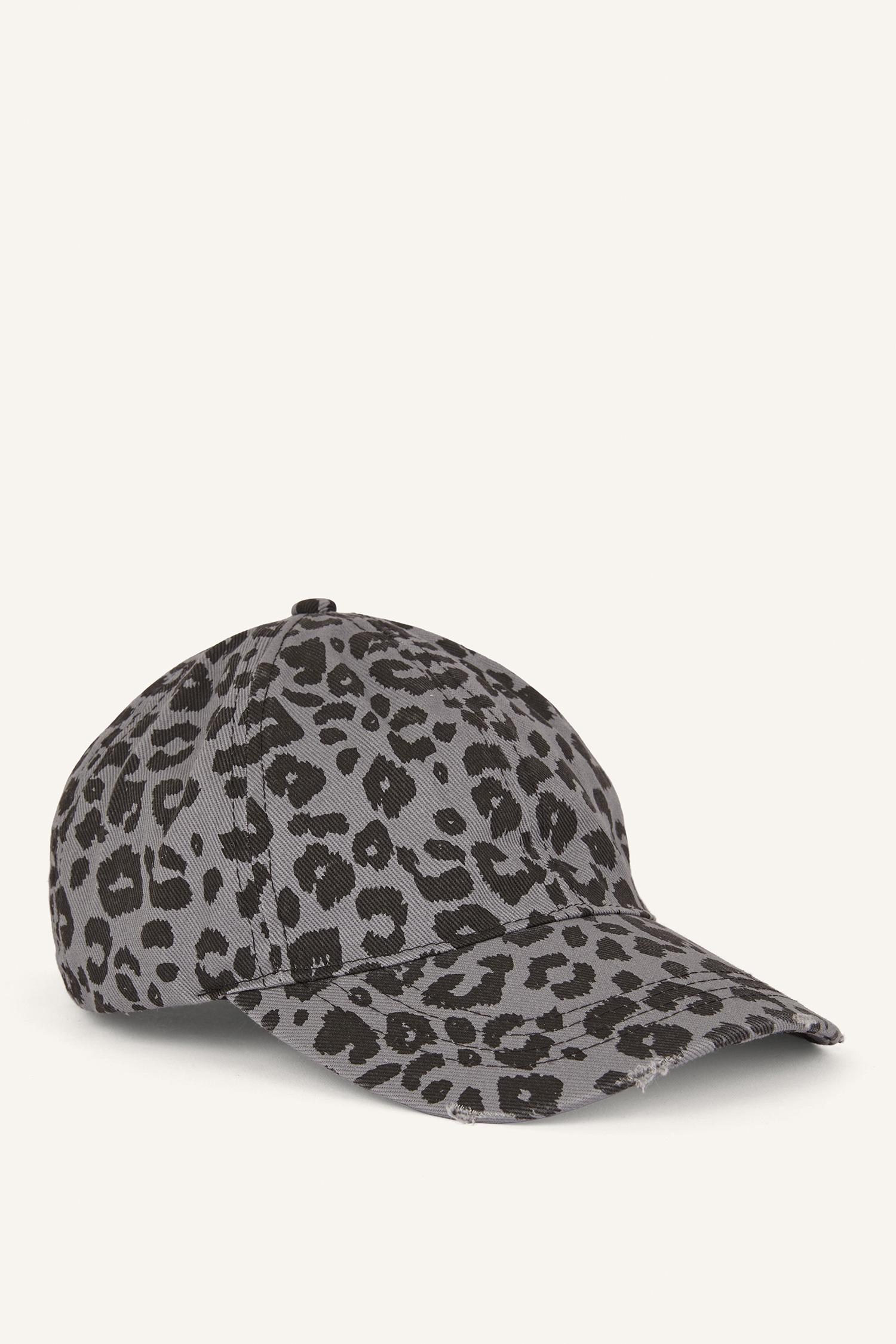 DeFacto Pamuklu Leopar Desenli Şapka görsel 3