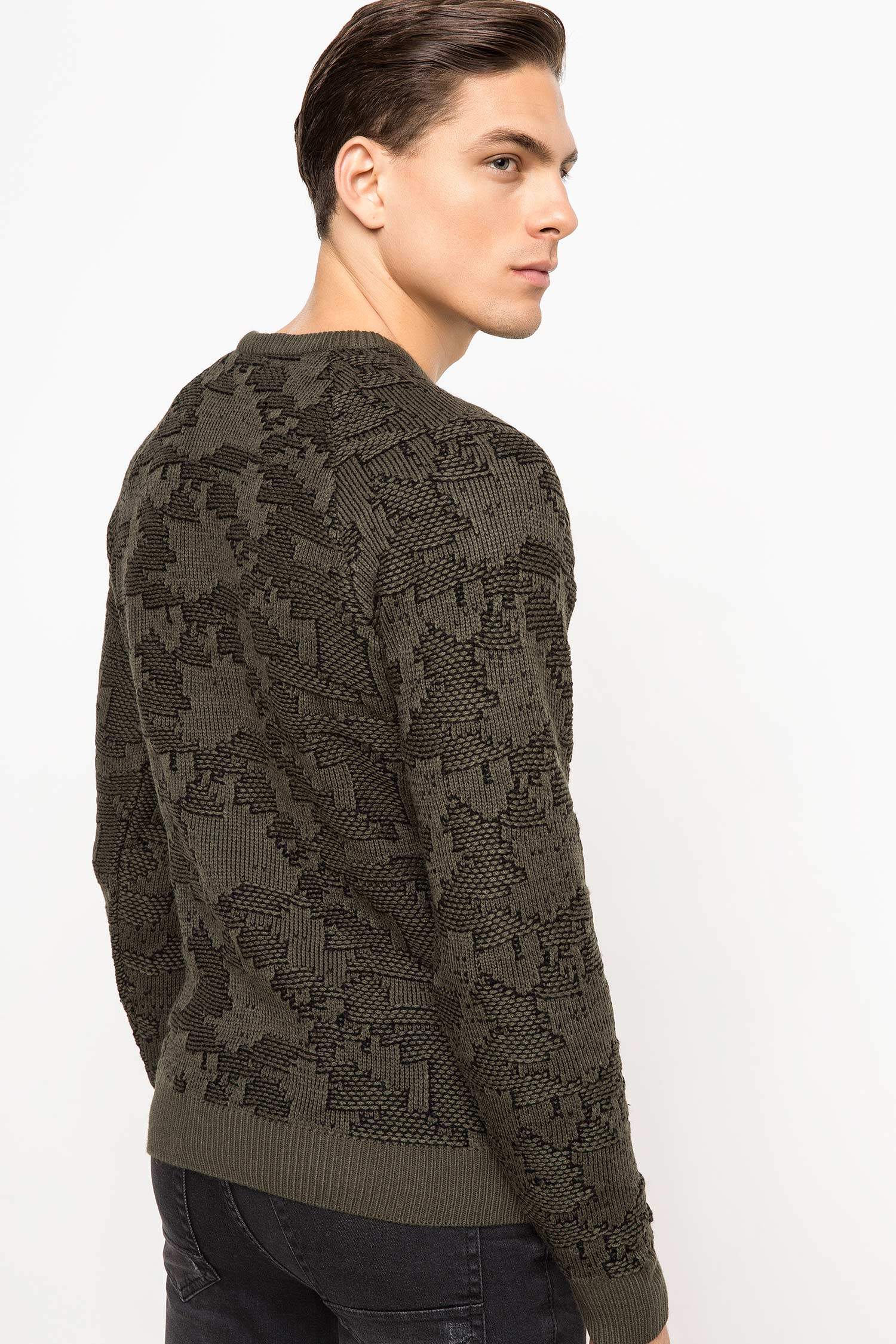 Defacto Slim Fit Triko Kazak. 3