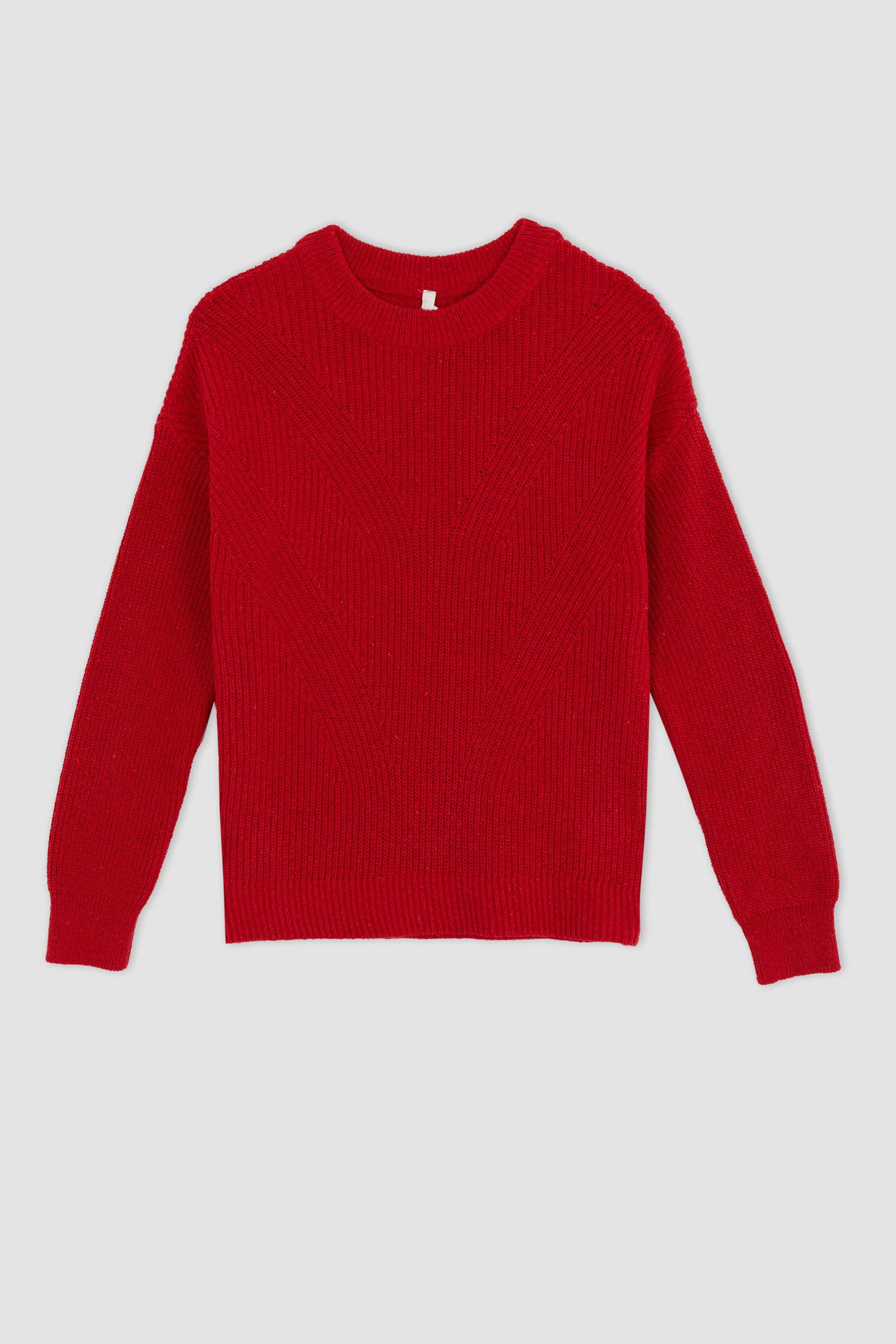 Пуловер стандартного кроя с круглым вырезом для женщин