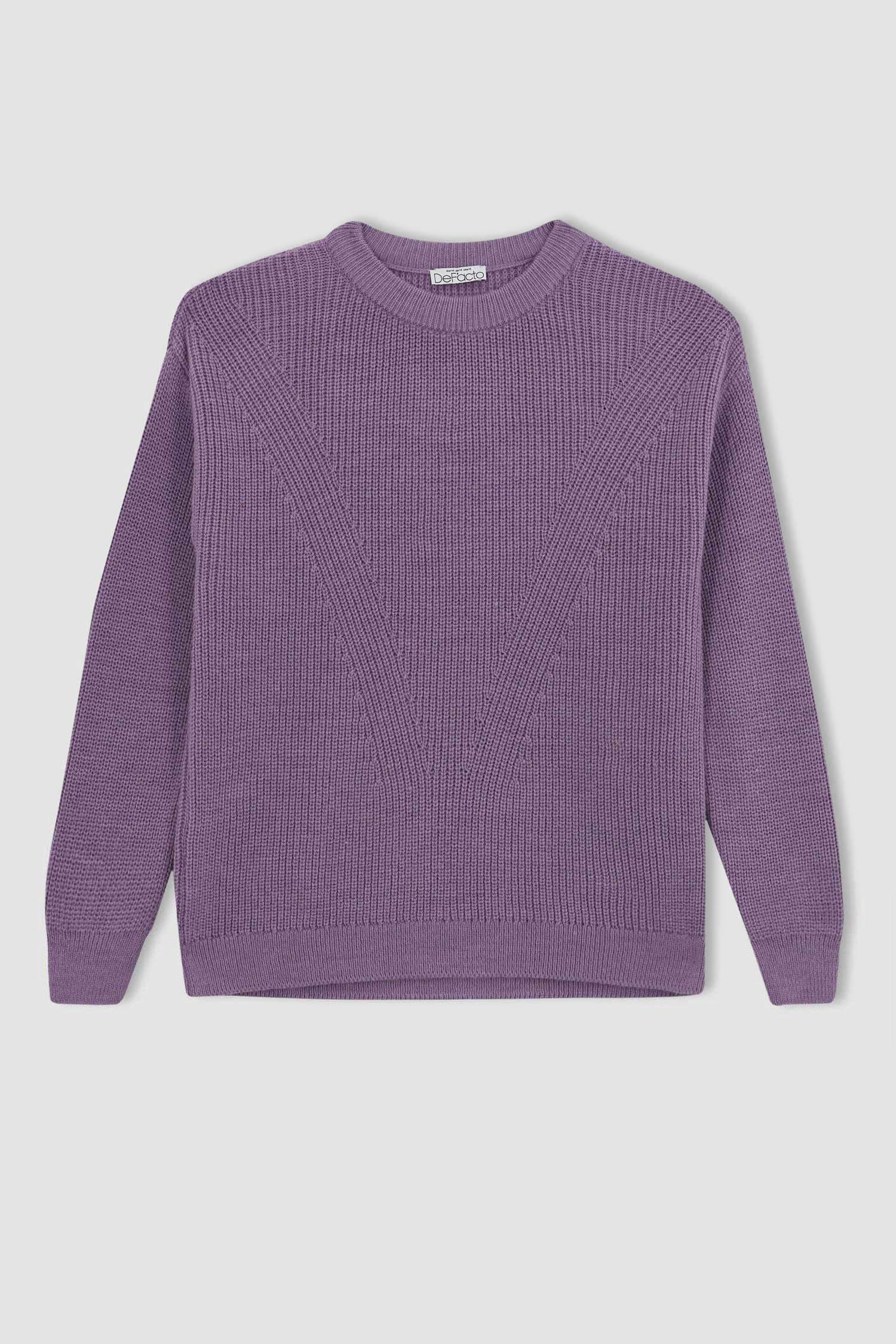 بلوفر تريكو بيزك قصة عادية كم طويل