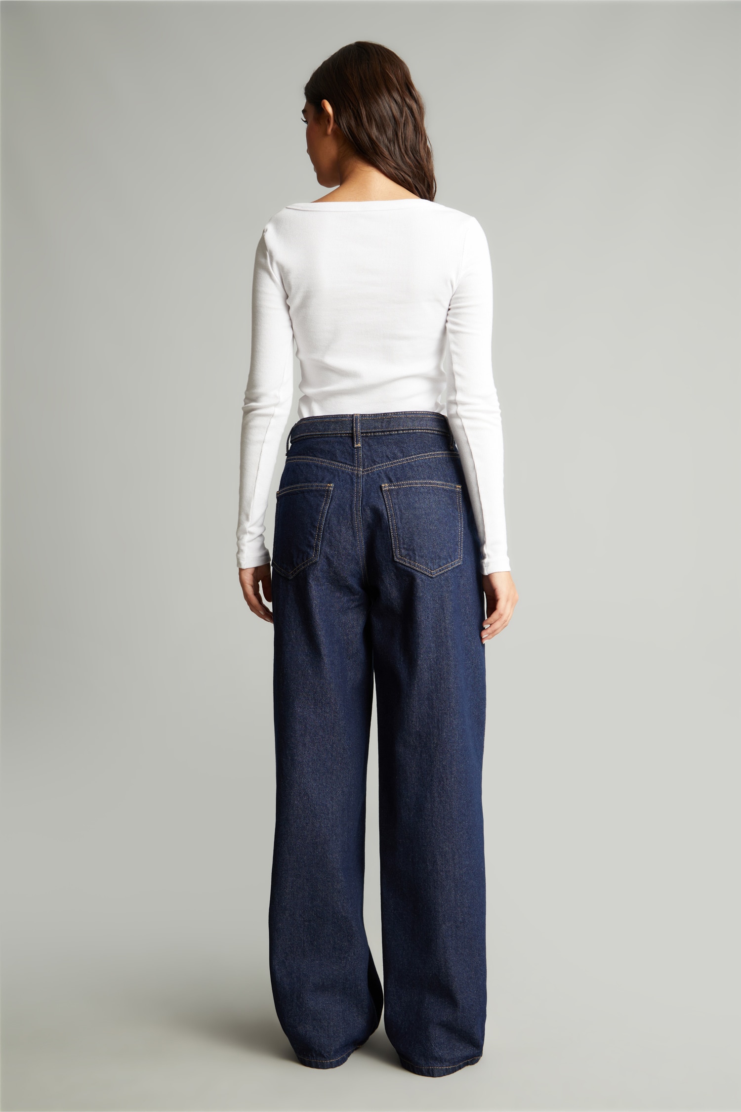 DeFacto Yüksek Bel Wide Leg Jean Pantolon görsel 7