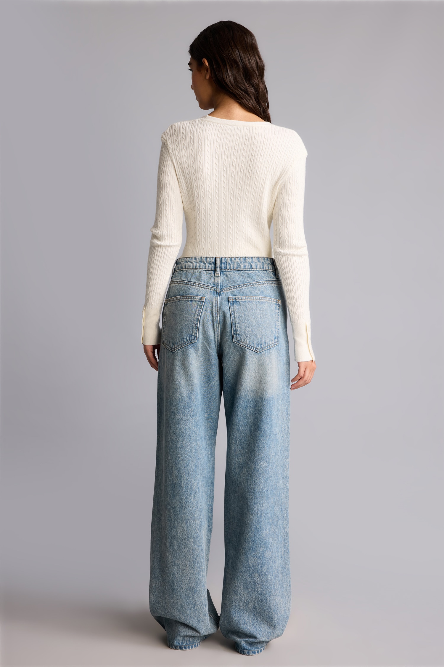 DeFacto Yüksek Bel Wide Leg Jean Pantolon görsel 4