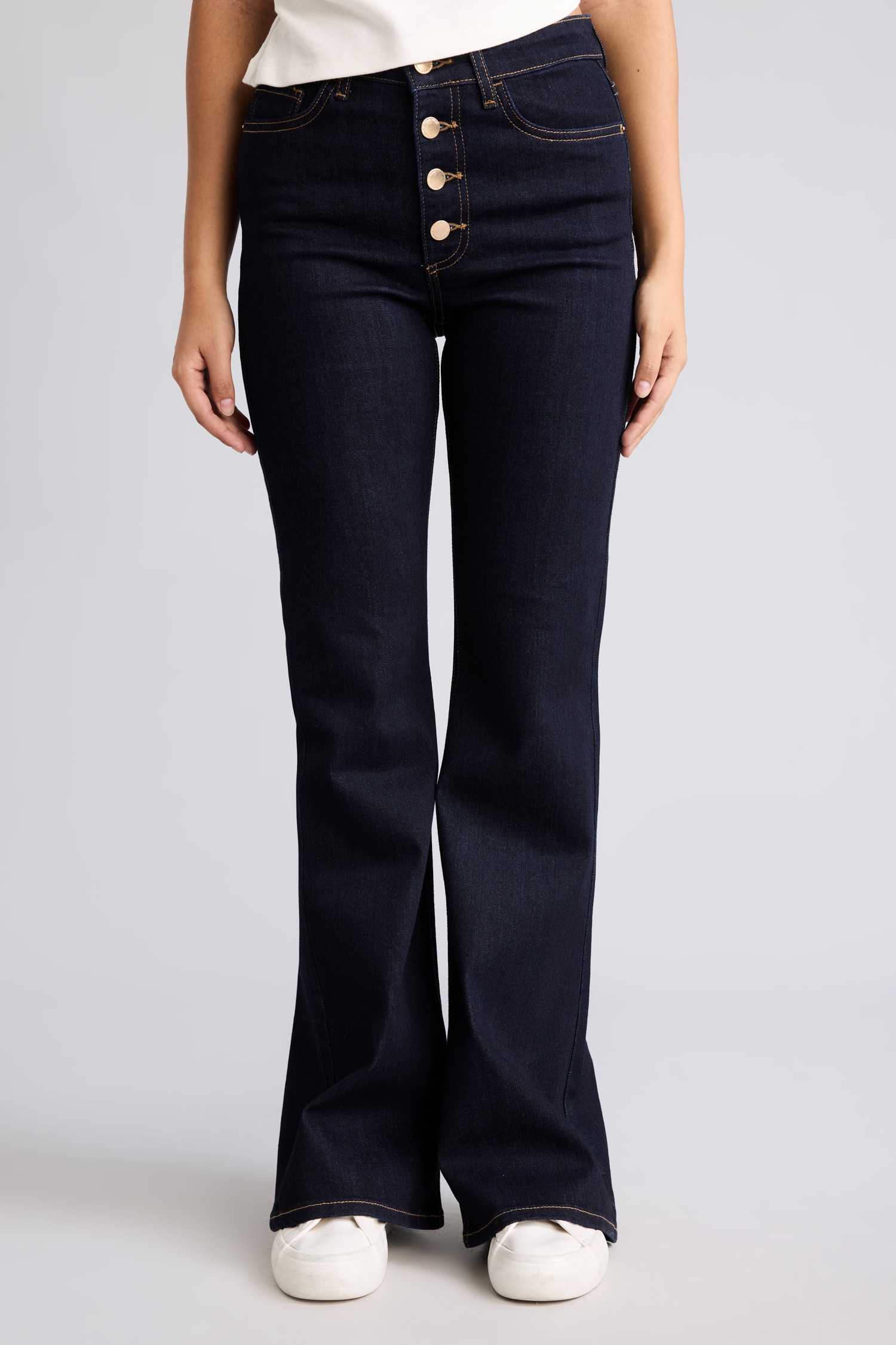DeFacto Mıa Flare Fit Normal Jean Pantolon görsel 4