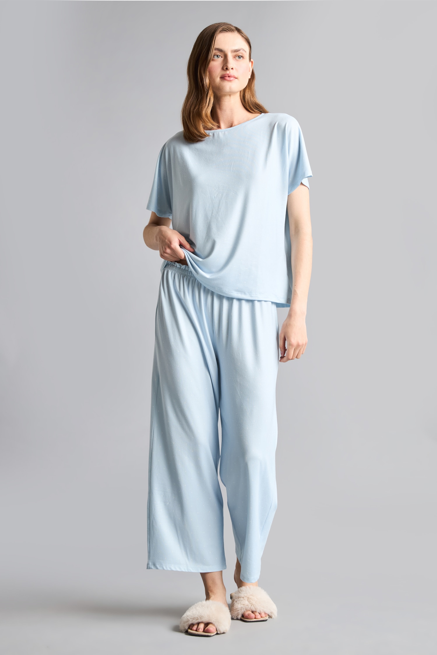 DeFacto Ultra Yumuşak Regular Fıt 2'li Softshell Pijama Takım