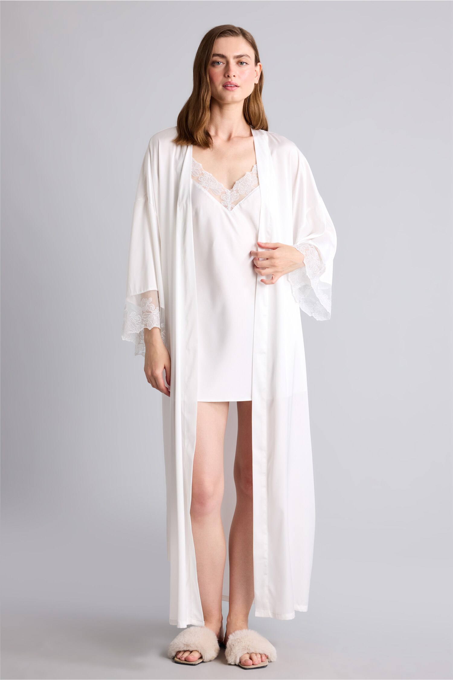 DeFacto Relaxed Fit Wrap Yaka Sabahlık görsel 2