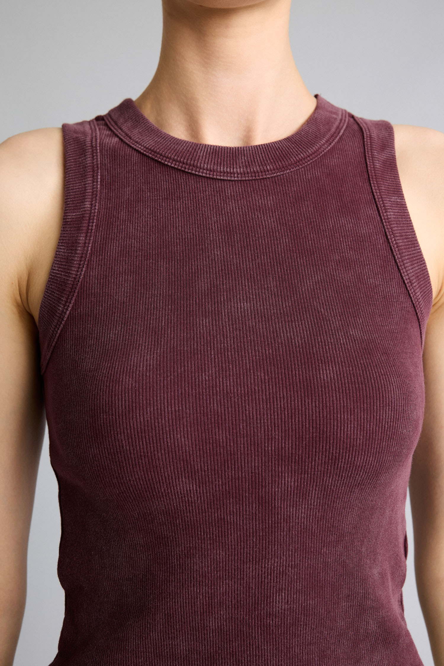 DeFacto Pamuklu Slim Fit Ribana Atlet görsel 5