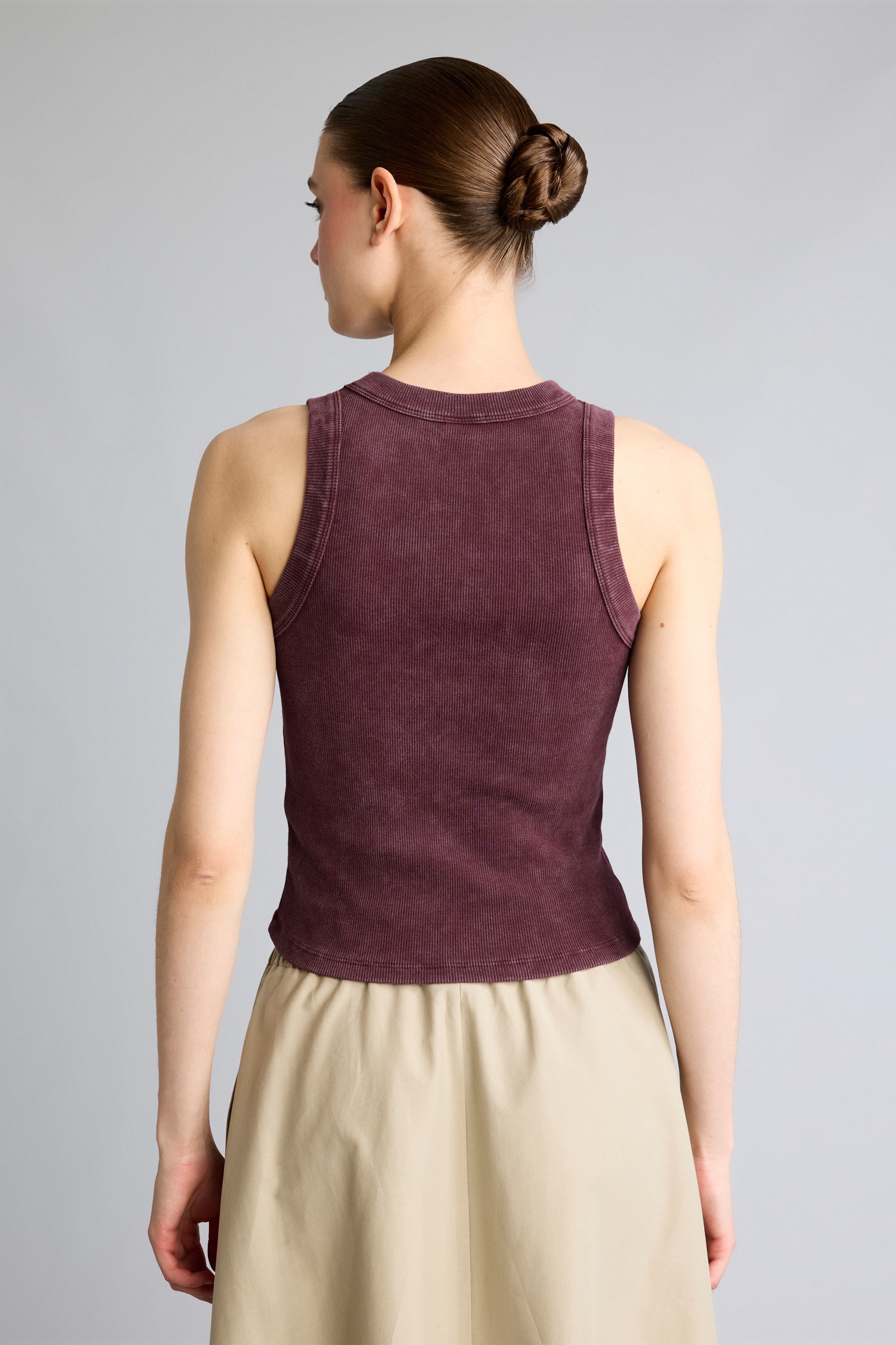 DeFacto Pamuklu Slim Fit Ribana Atlet görsel 6