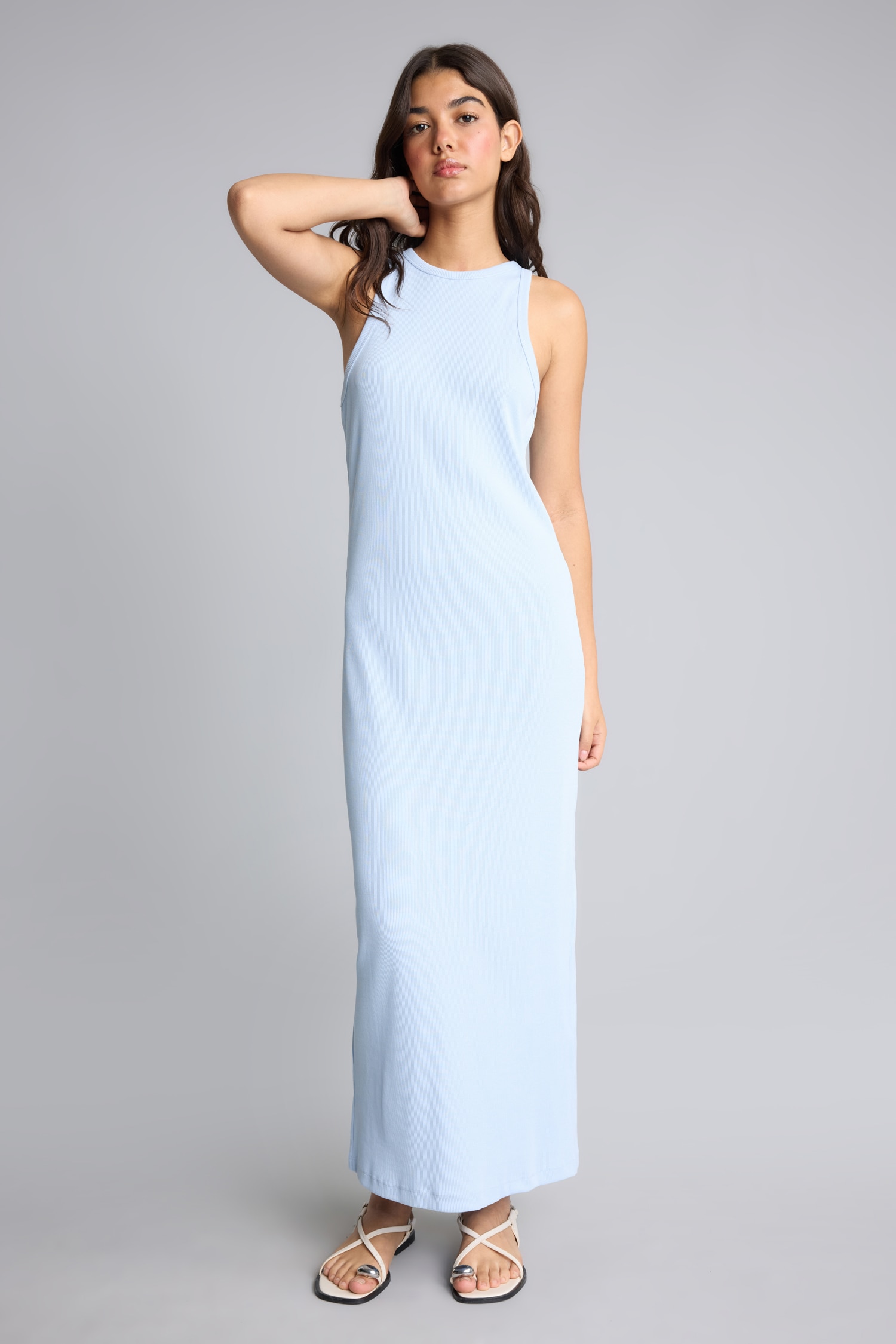 DeFacto Bodycon Kolsuz Ribana Maxi Elbise