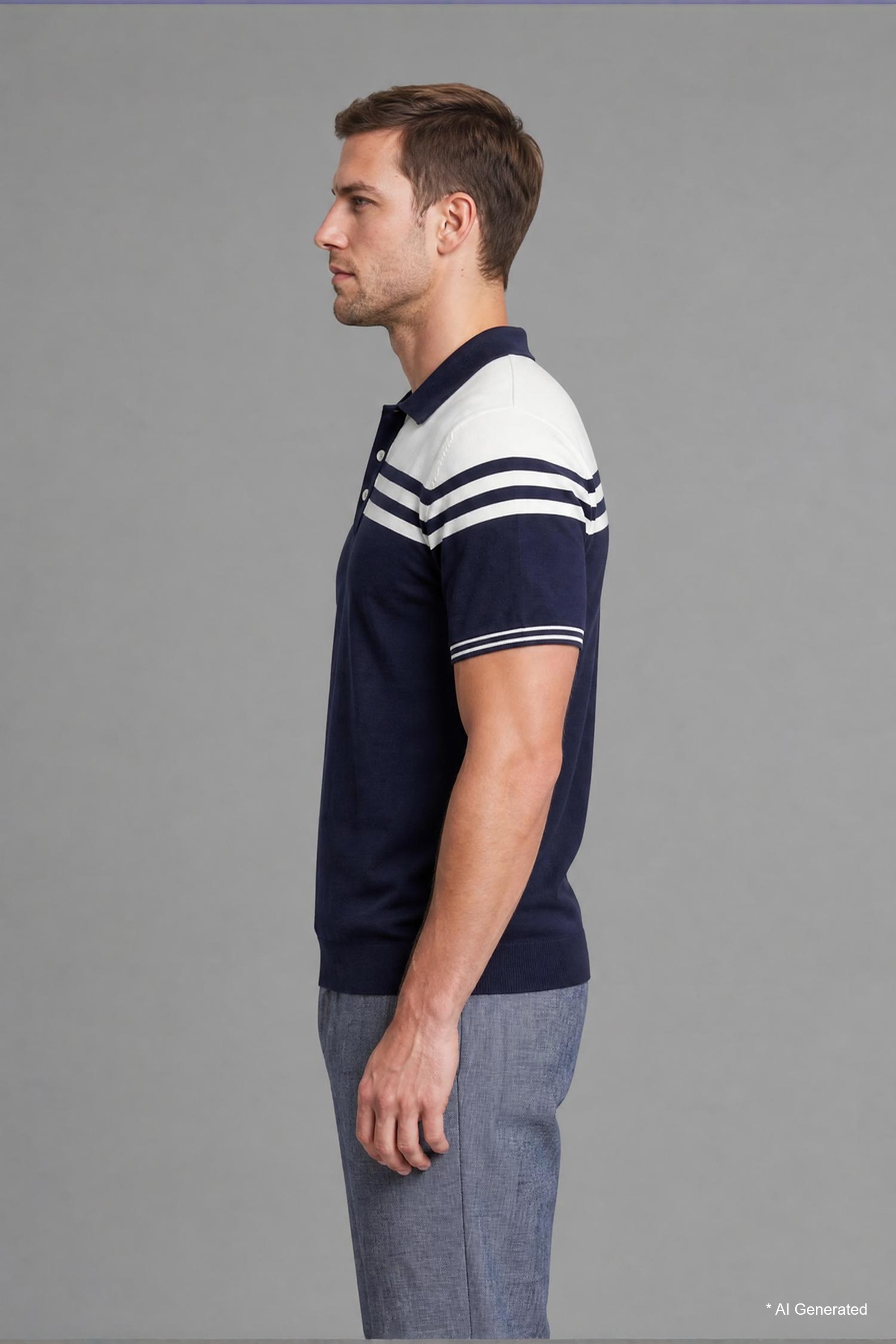 DeFacto Standart Fit Polo Triko Tişört görsel 4