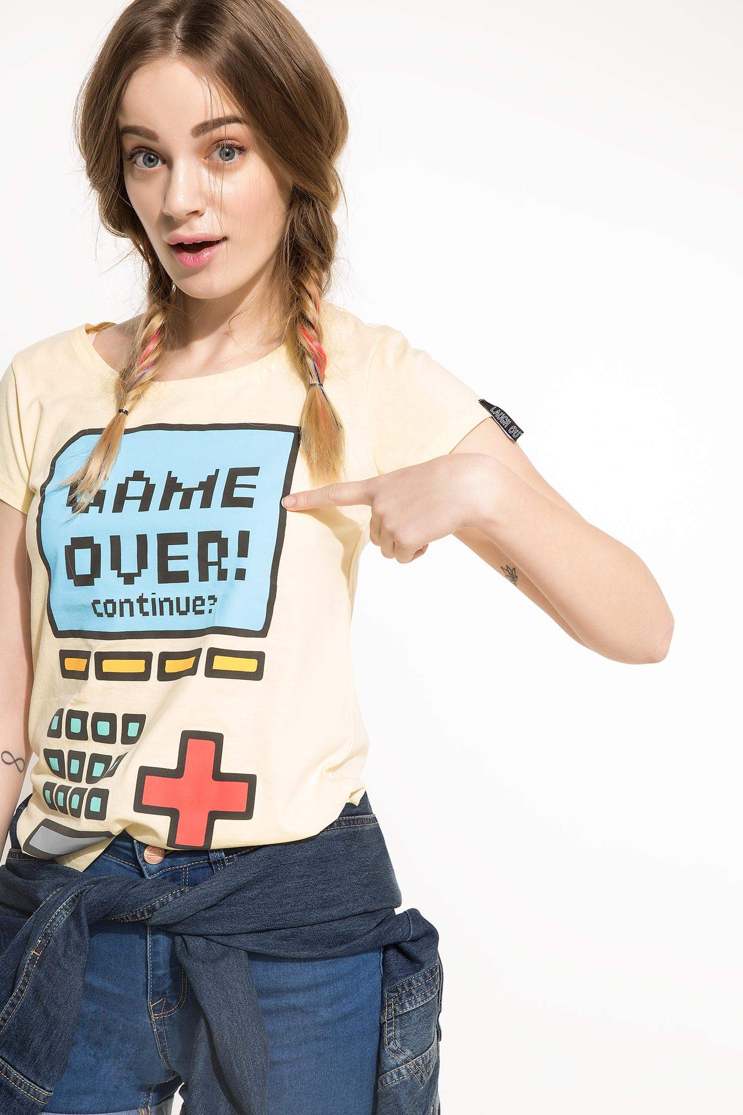 Defacto L#L Baskılı T-shirt. 1