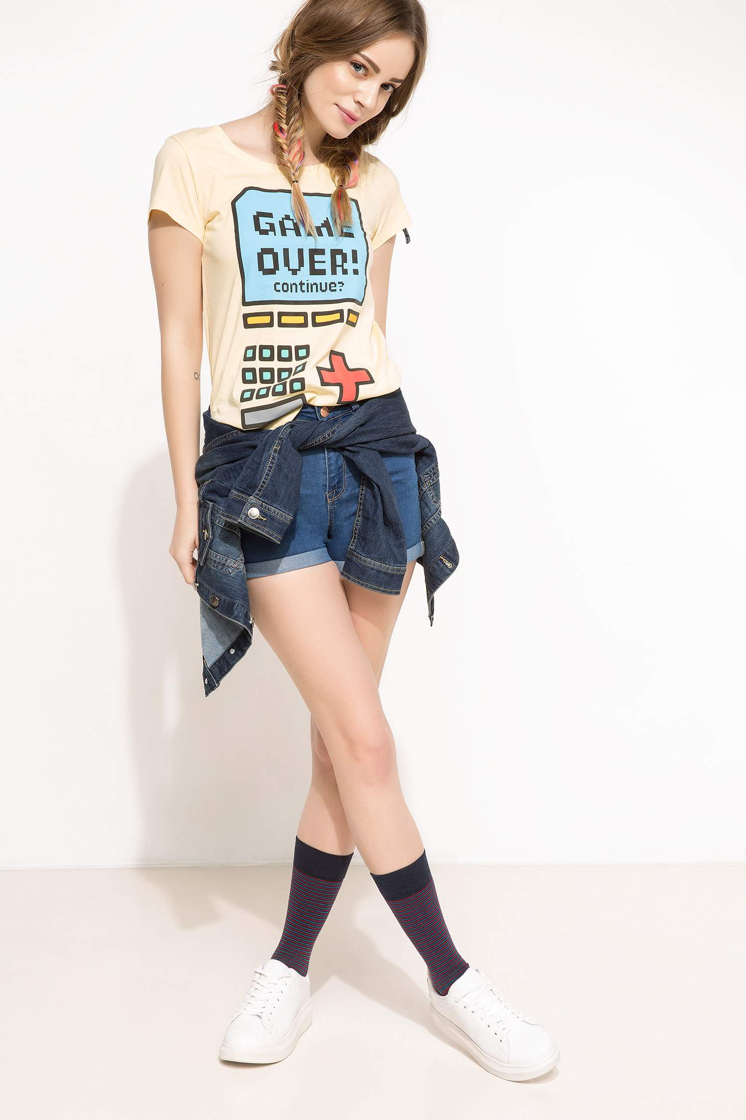 Defacto L#L Baskılı T-shirt. 2