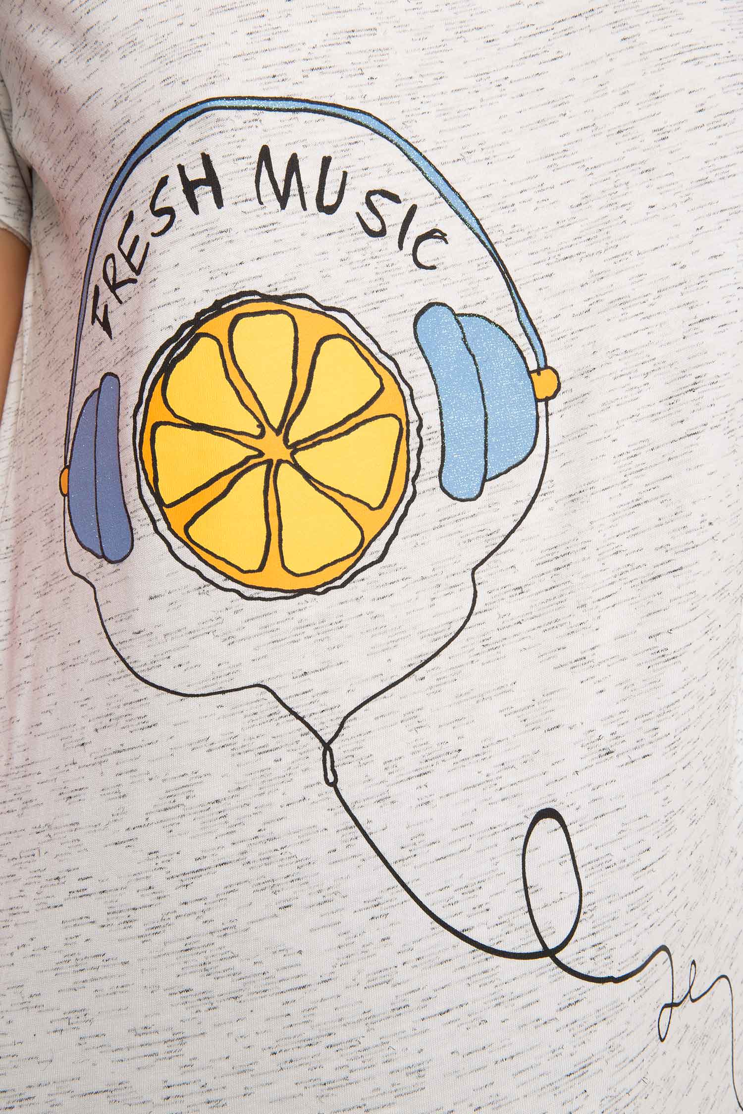 Defacto L#L Baskılı T-shirt. 4