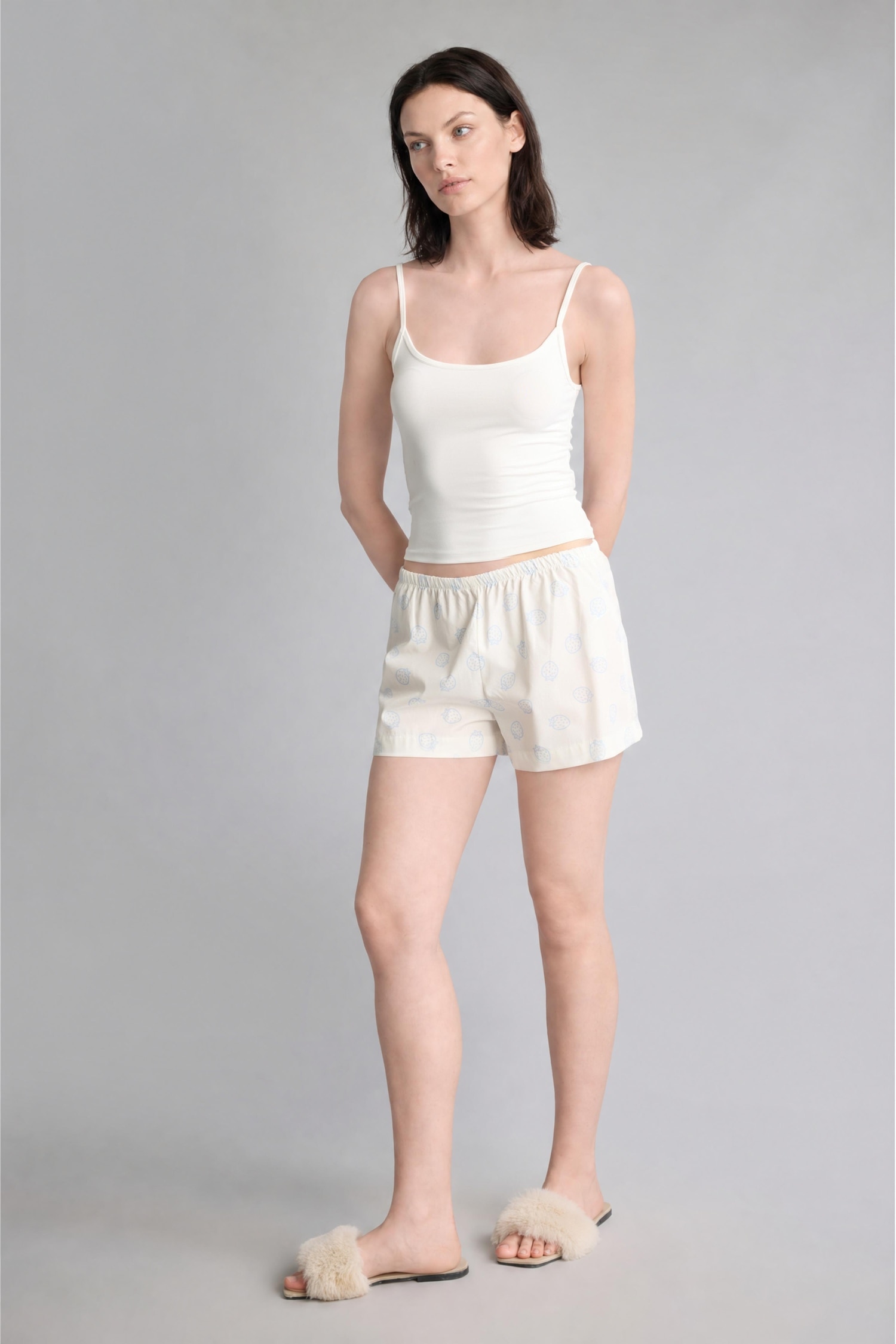 DeFacto %100 Pamuk Regular Fit Poplin Pijama Alt