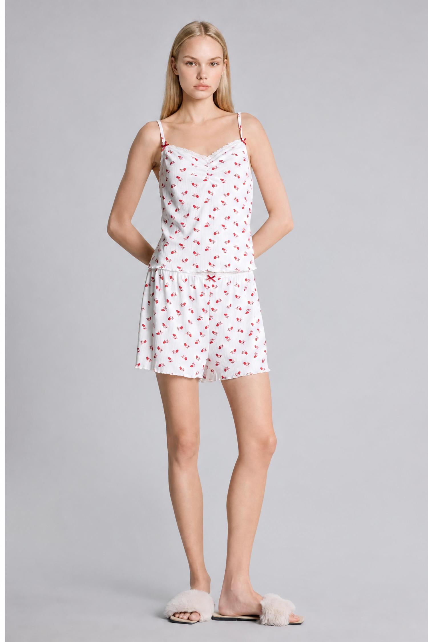 DeFacto Regular Fit Desenli Pijama Takımı görsel 2