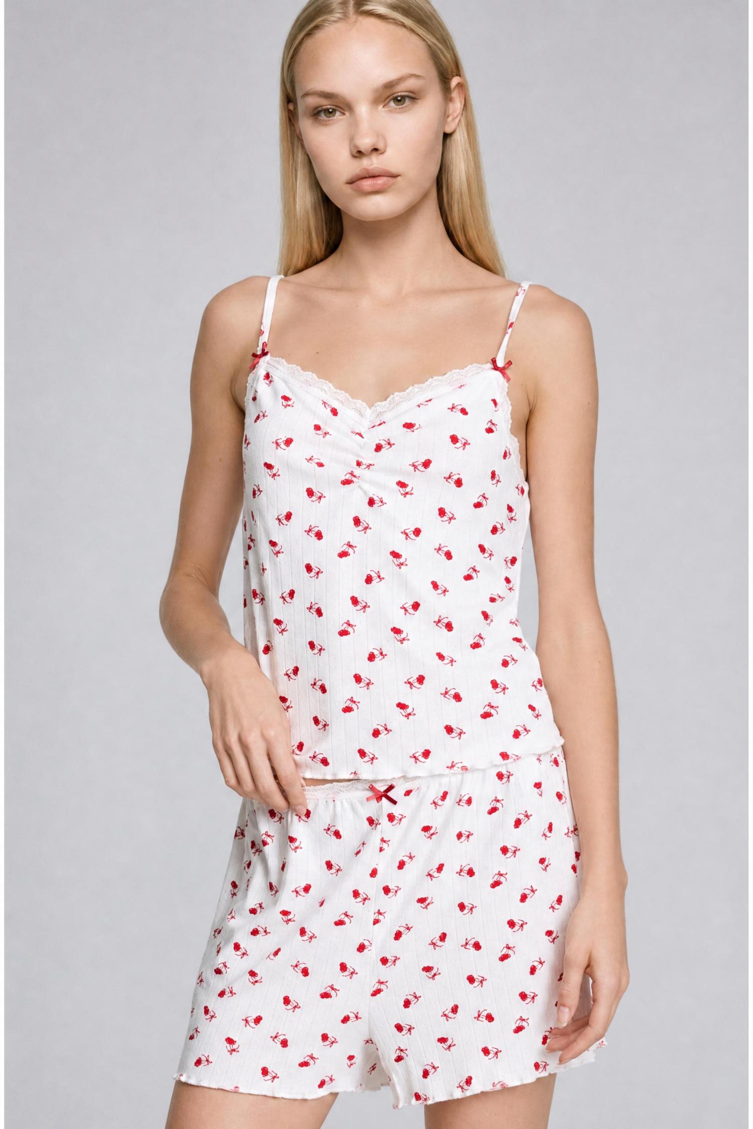 DeFacto Regular Fit Desenli Pijama Takımı görsel 3
