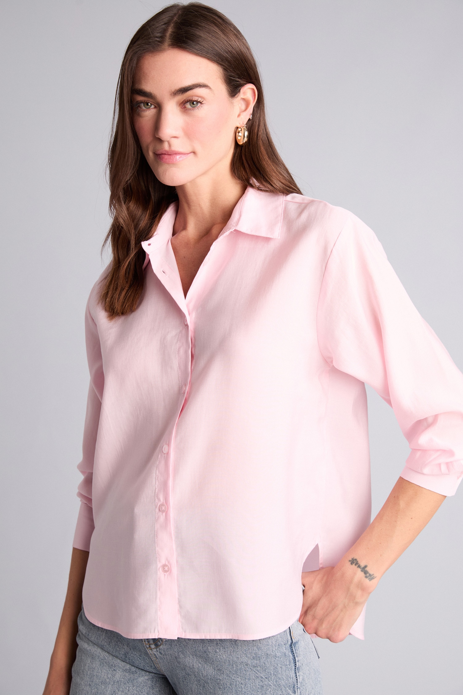 DeFacto Overshirt Fit Modal Uzun Kollu Gömlek