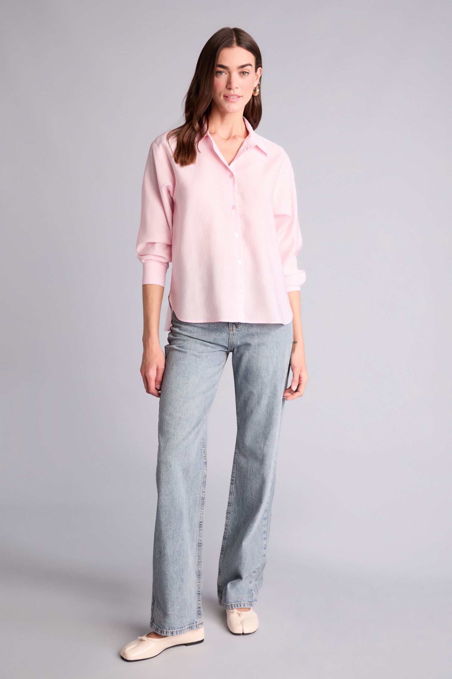 DeFacto Overshirt Fit Modal Uzun Kollu Gömlek görsel 2