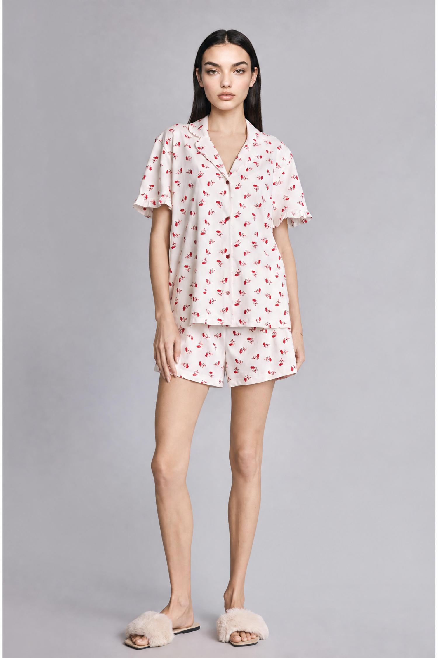 DeFacto Regular Fit Desenli Pijama Takımı görsel 3
