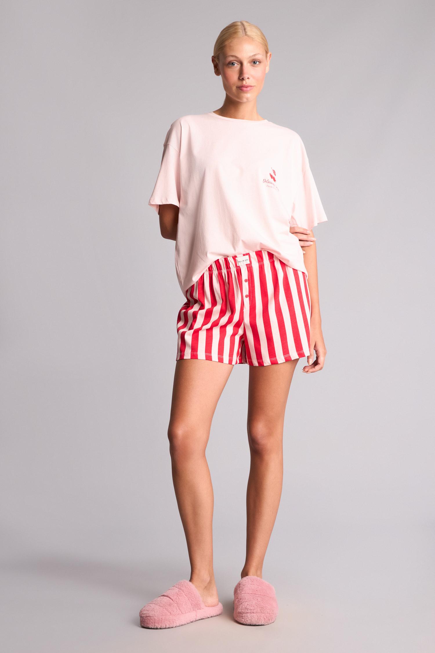 DeFacto Regular Fit Baskılı Pijama Takımı görsel 3