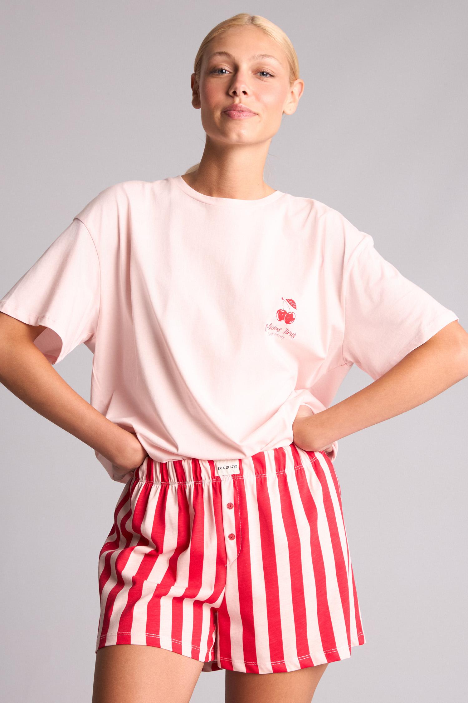 DeFacto Regular Fit Baskılı Pijama Takımı görsel 4