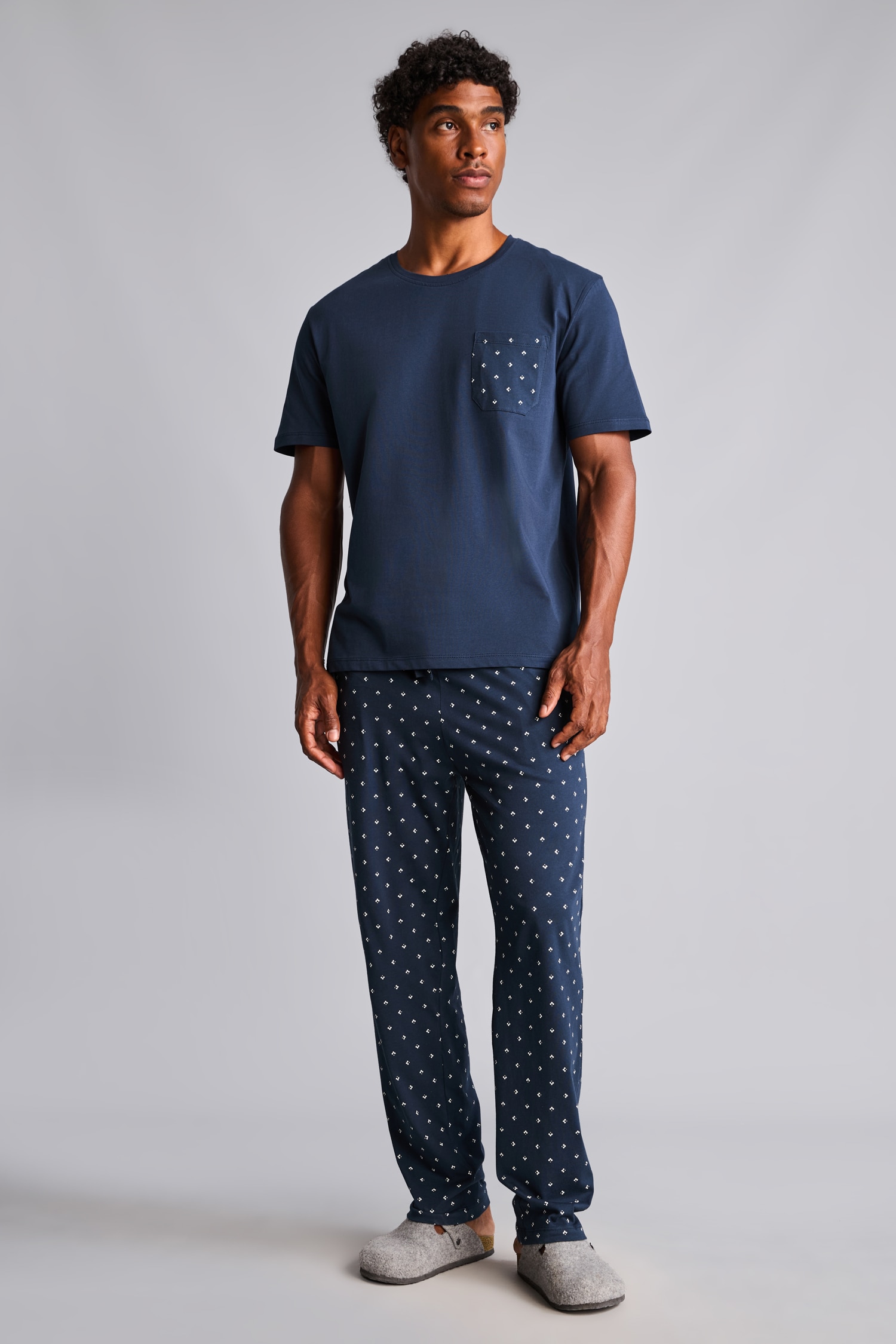 DeFacto %100 Pamuk New Regular Fit Şort Tişört 2'li Pijama Takımı