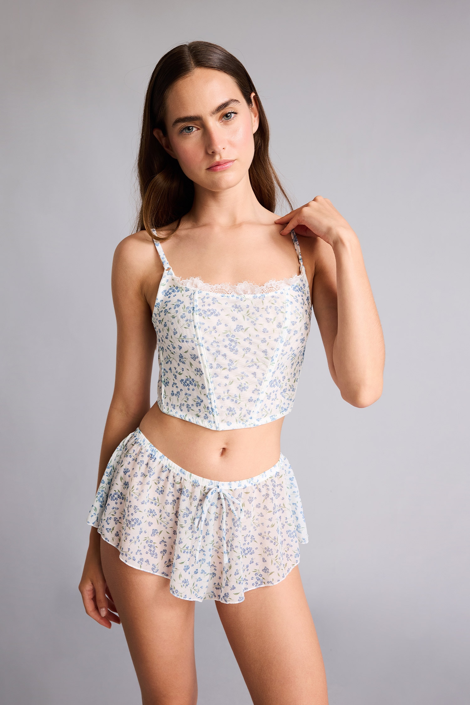 DeFacto Çiçekli Şort Pijama Alt görsel 4
