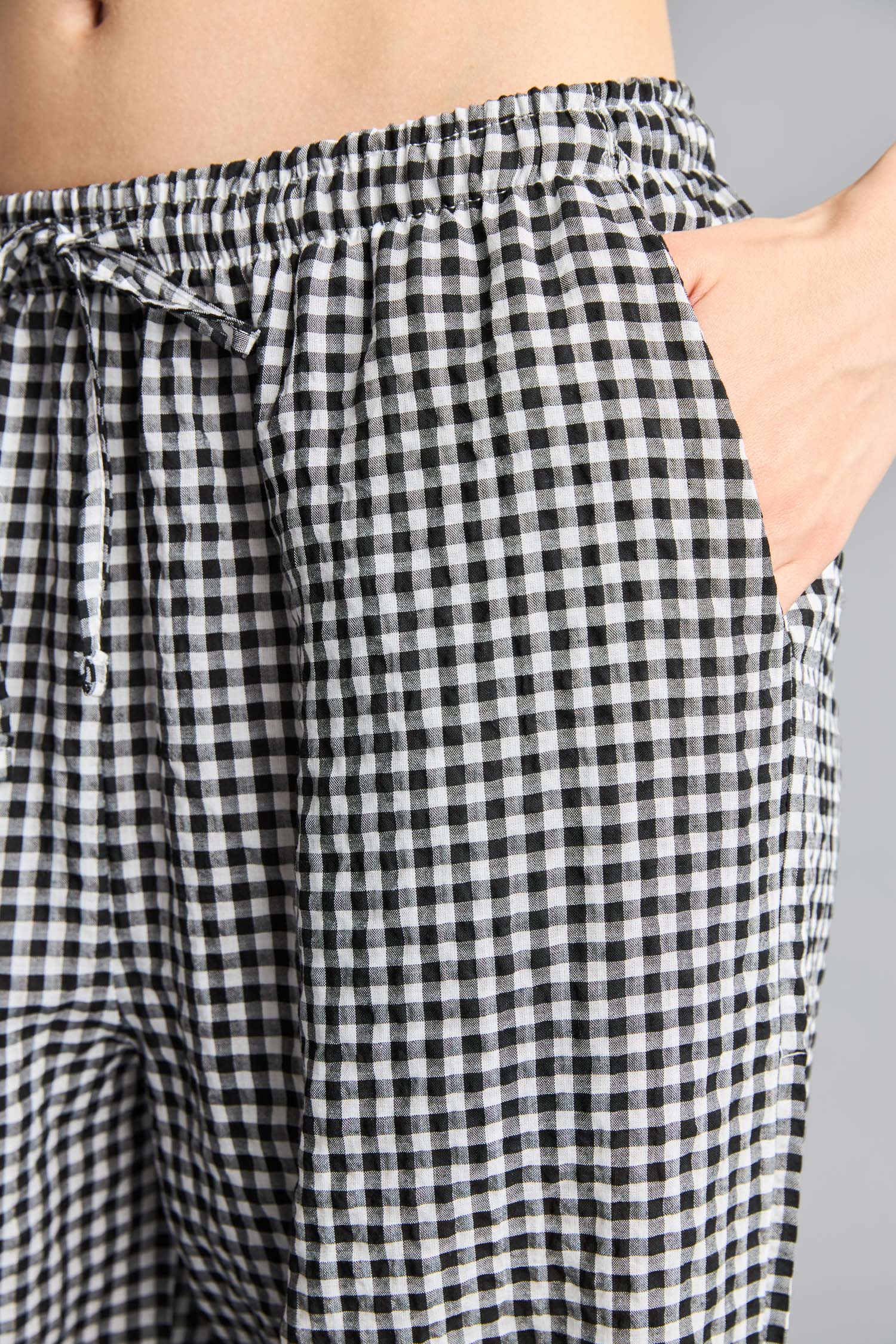 DeFacto Straight Fit Beli Lastikli Modal Pantolon görsel 4