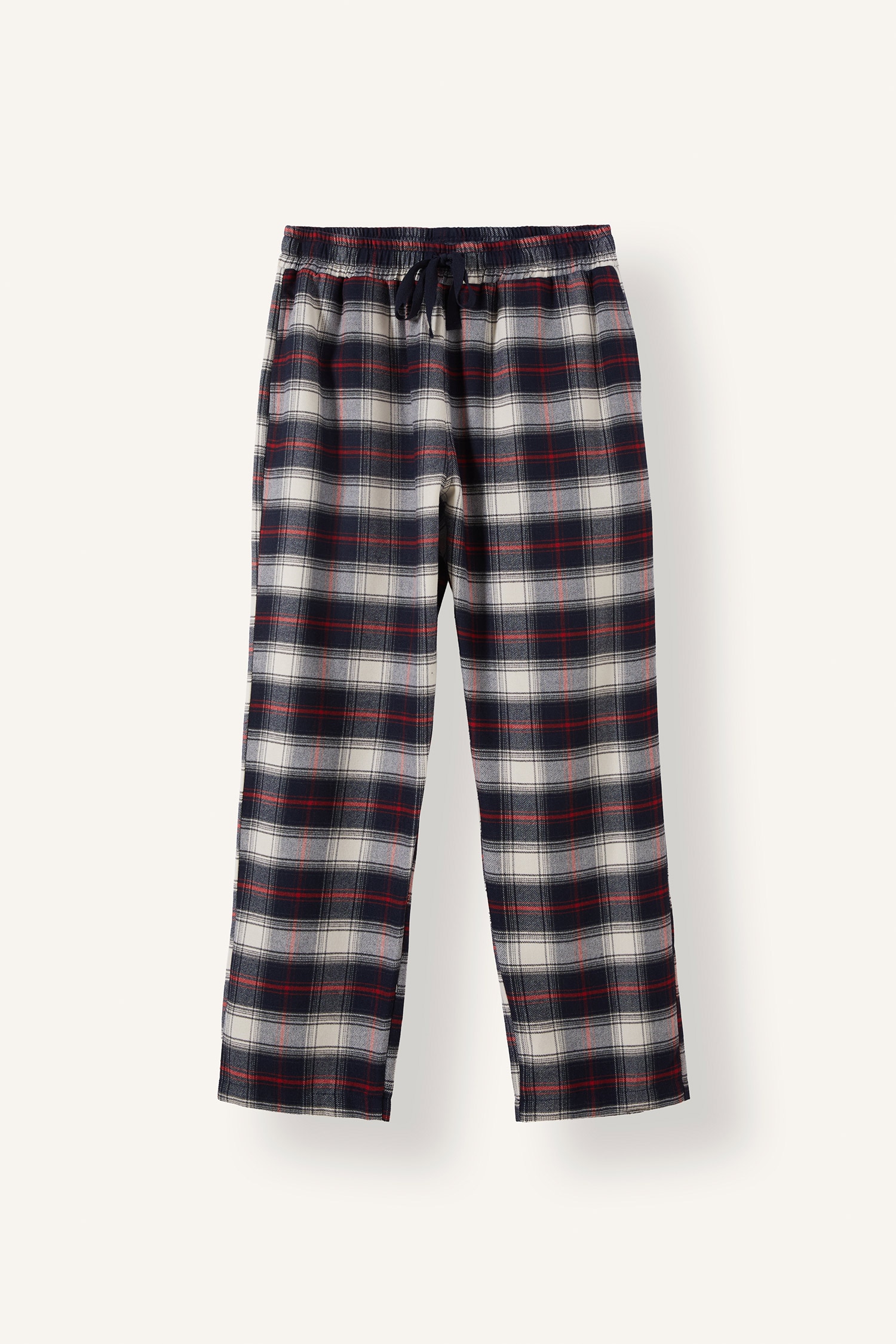 DeFacto Regular Fit Ekoseli Beli Bağcıklı Pijama Altı