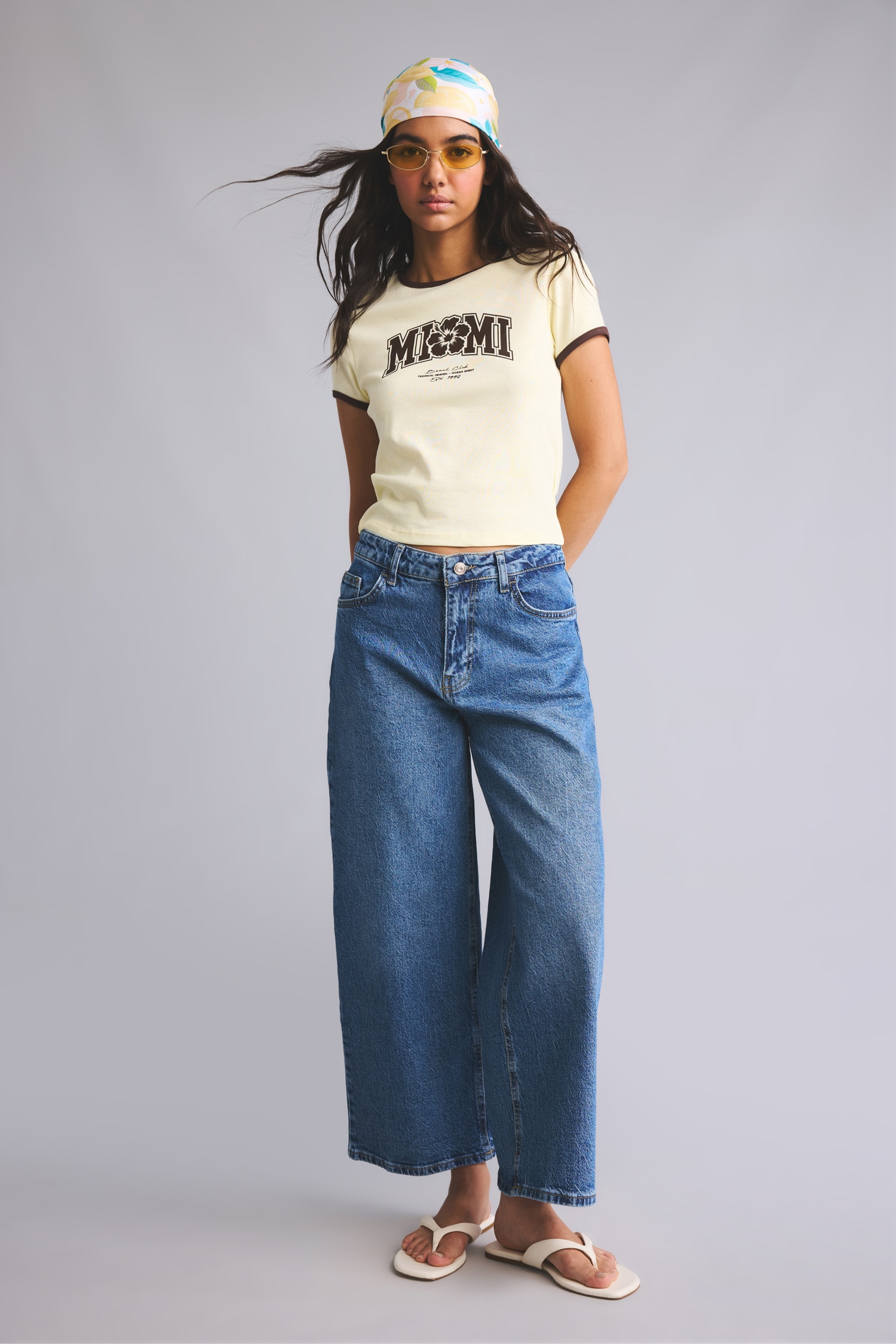 DeFacto Culotte Fit Yüksek Bel Pantolon görsel 3